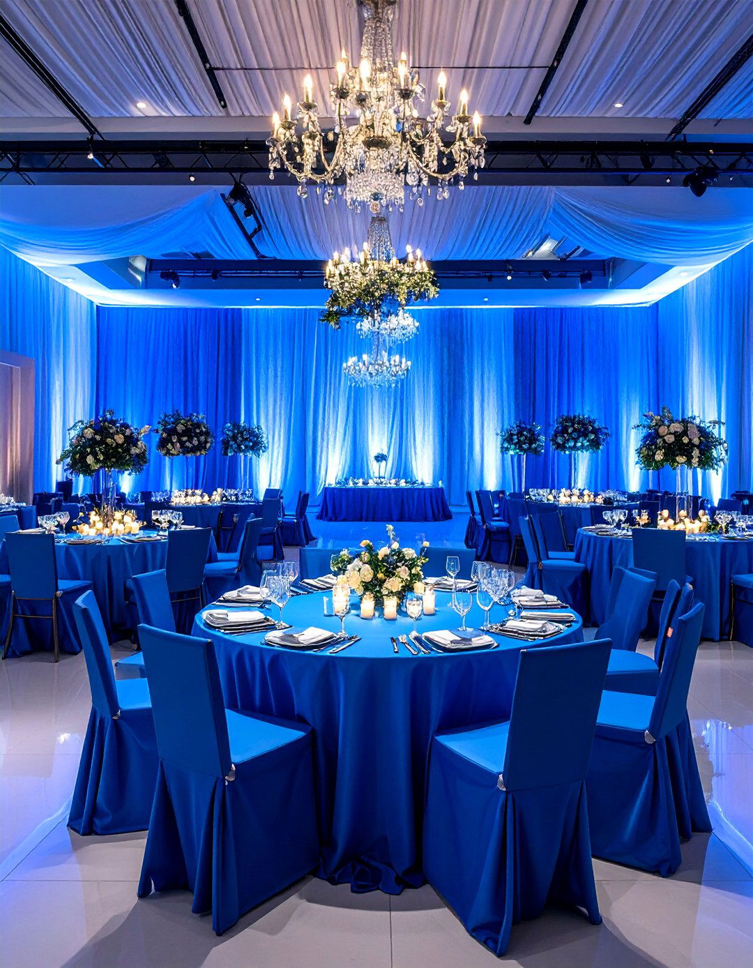 Blue Ombre Gradient Wedding Theme - 24 Blue Wedding Theme Ideas