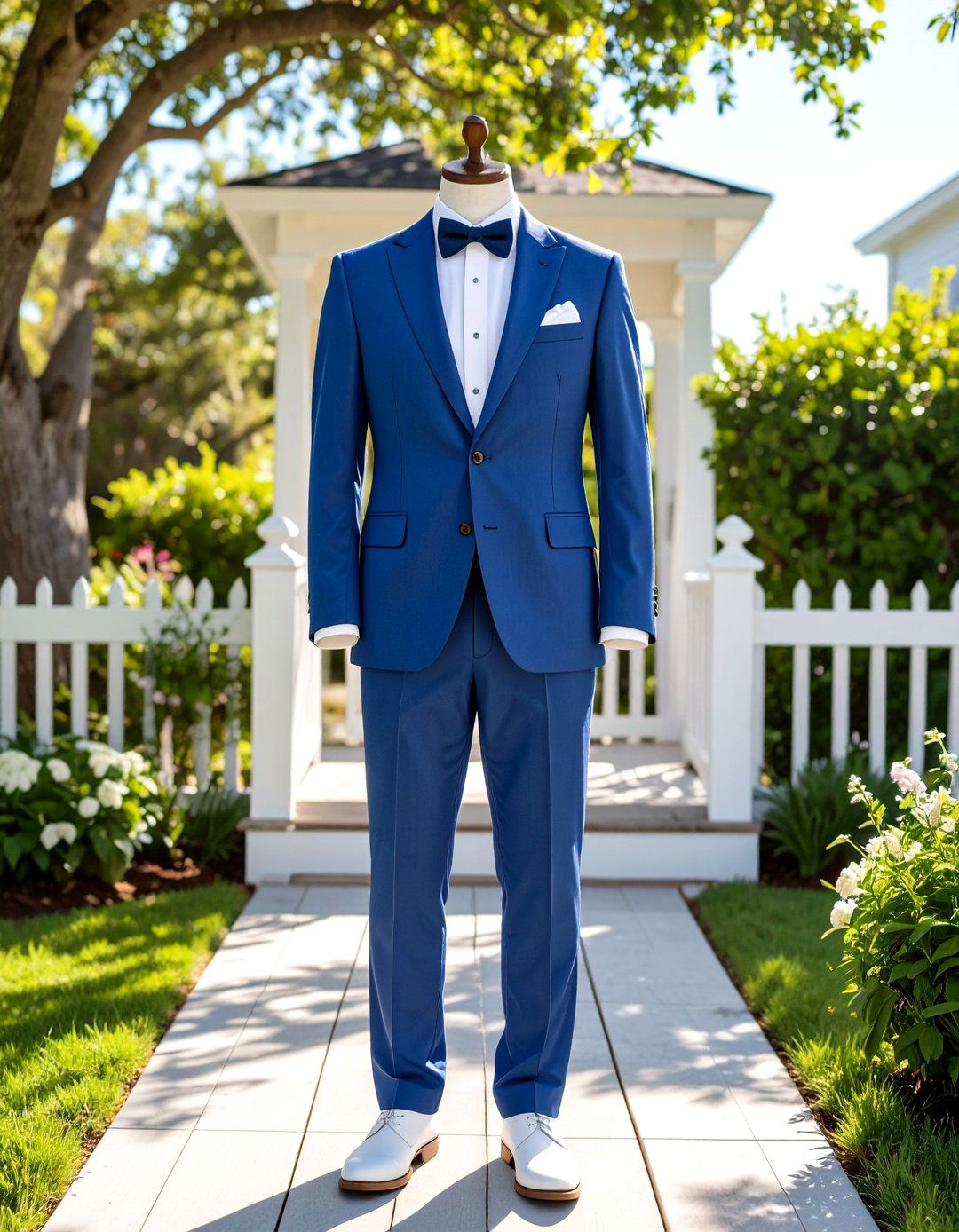 Blue Seersucker Summer Suit - 24 Men's Wedding Outfit Ideas