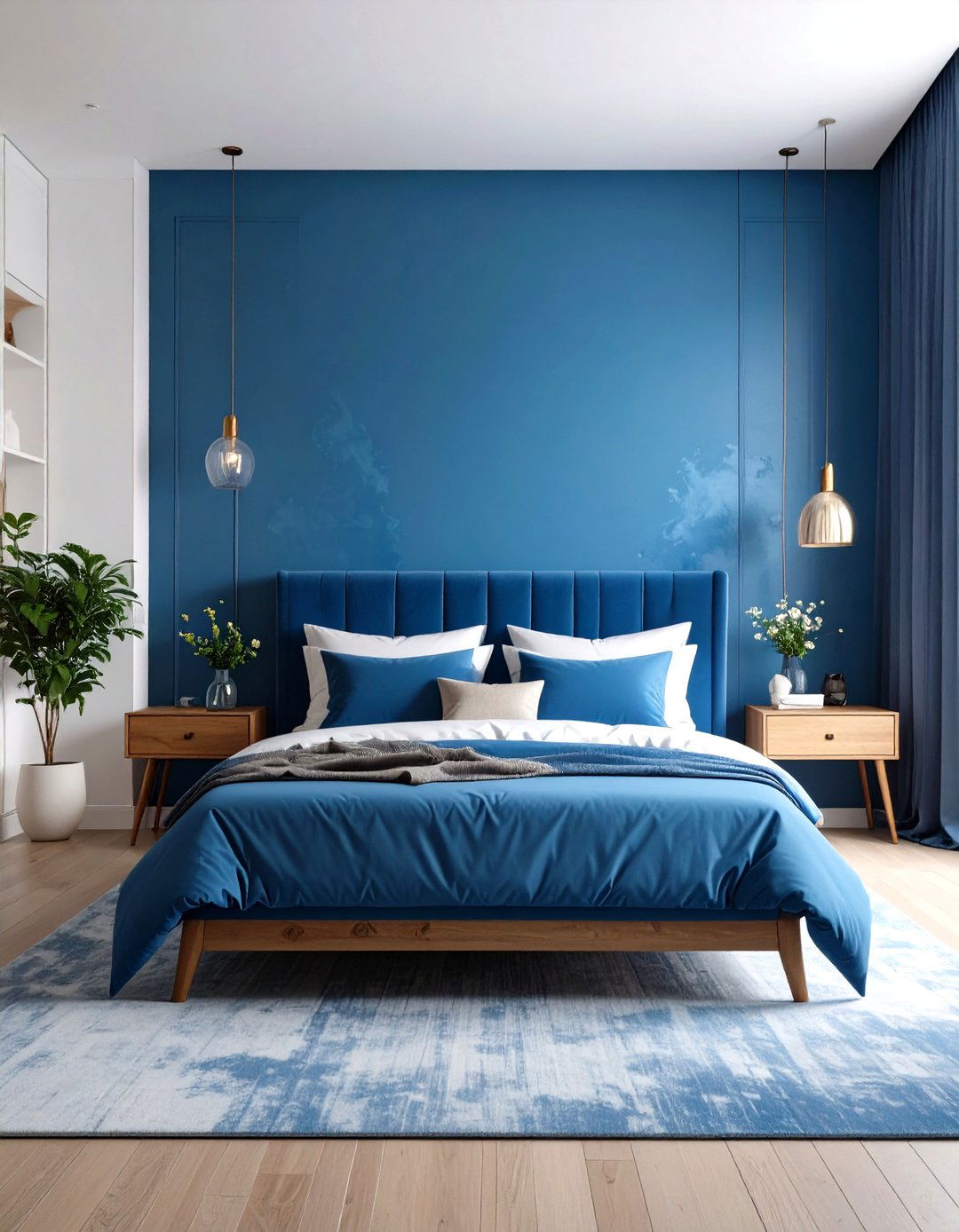 Blue Smoke Subtle Mystery - 24 Moody Blue Bedroom Ideas