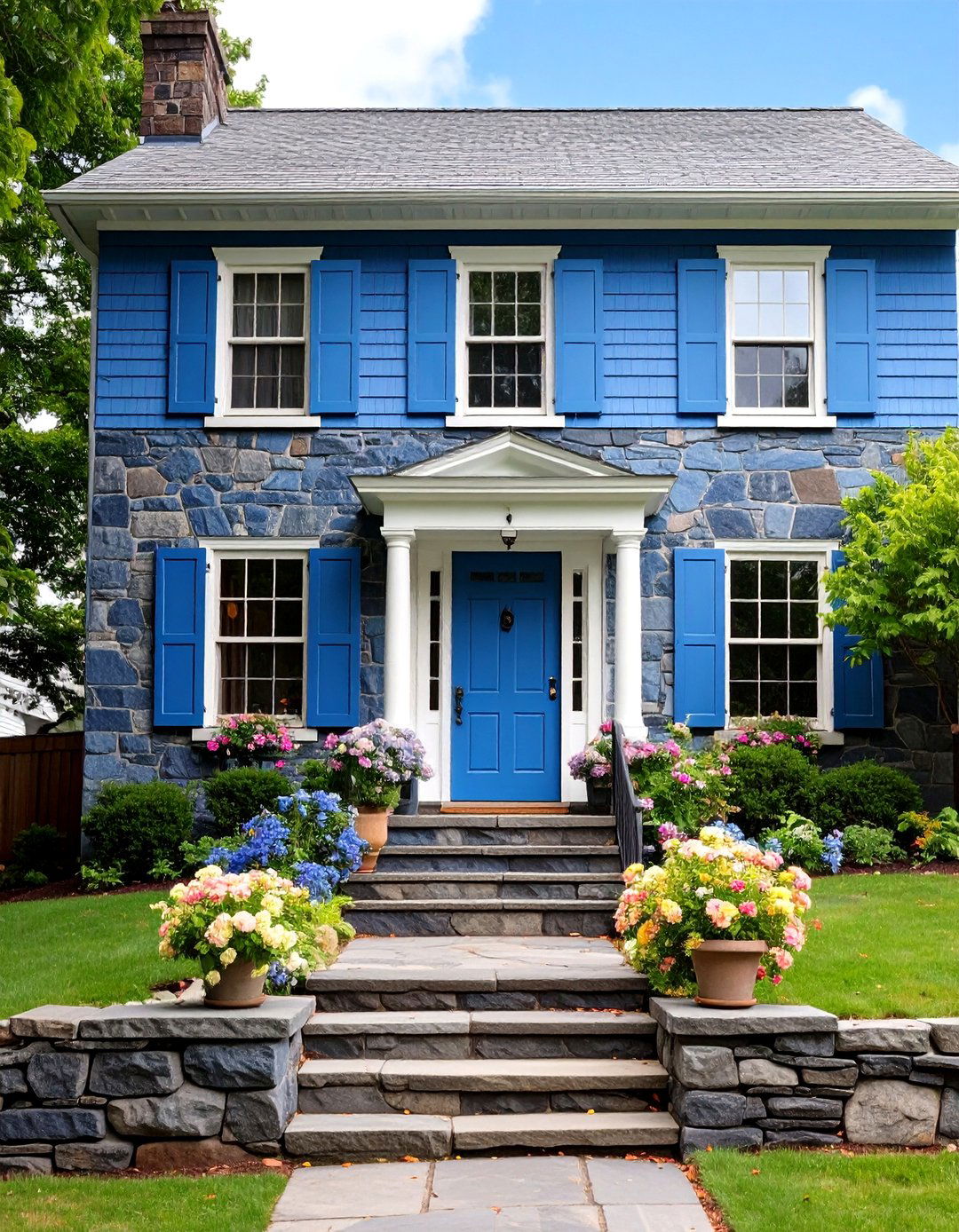 Bluestone Exterior Features - 24 Types of Exterior House Stone