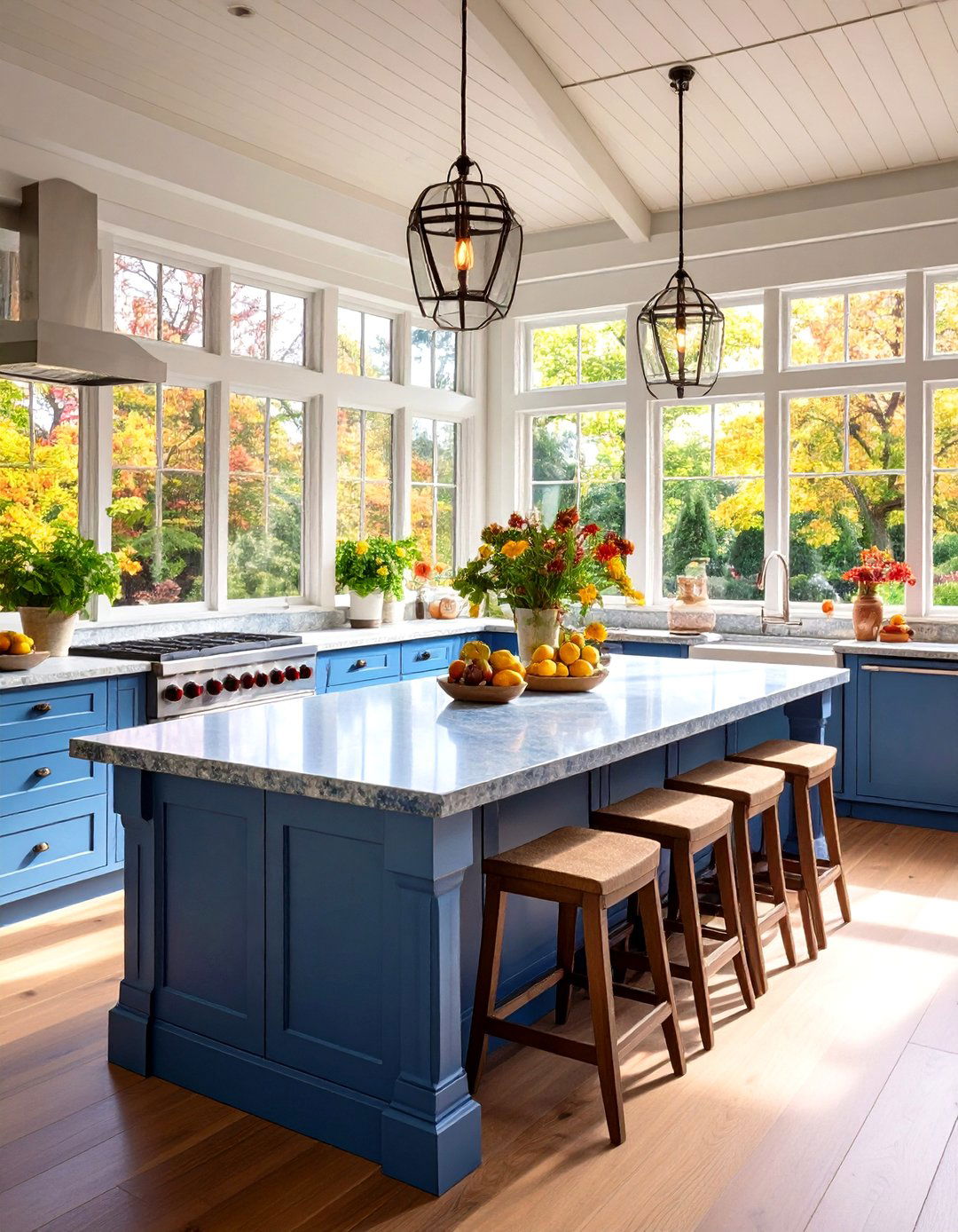 Bluestone Traditional New England Style - 24 Outdoor Kitchen Countertop Ideas