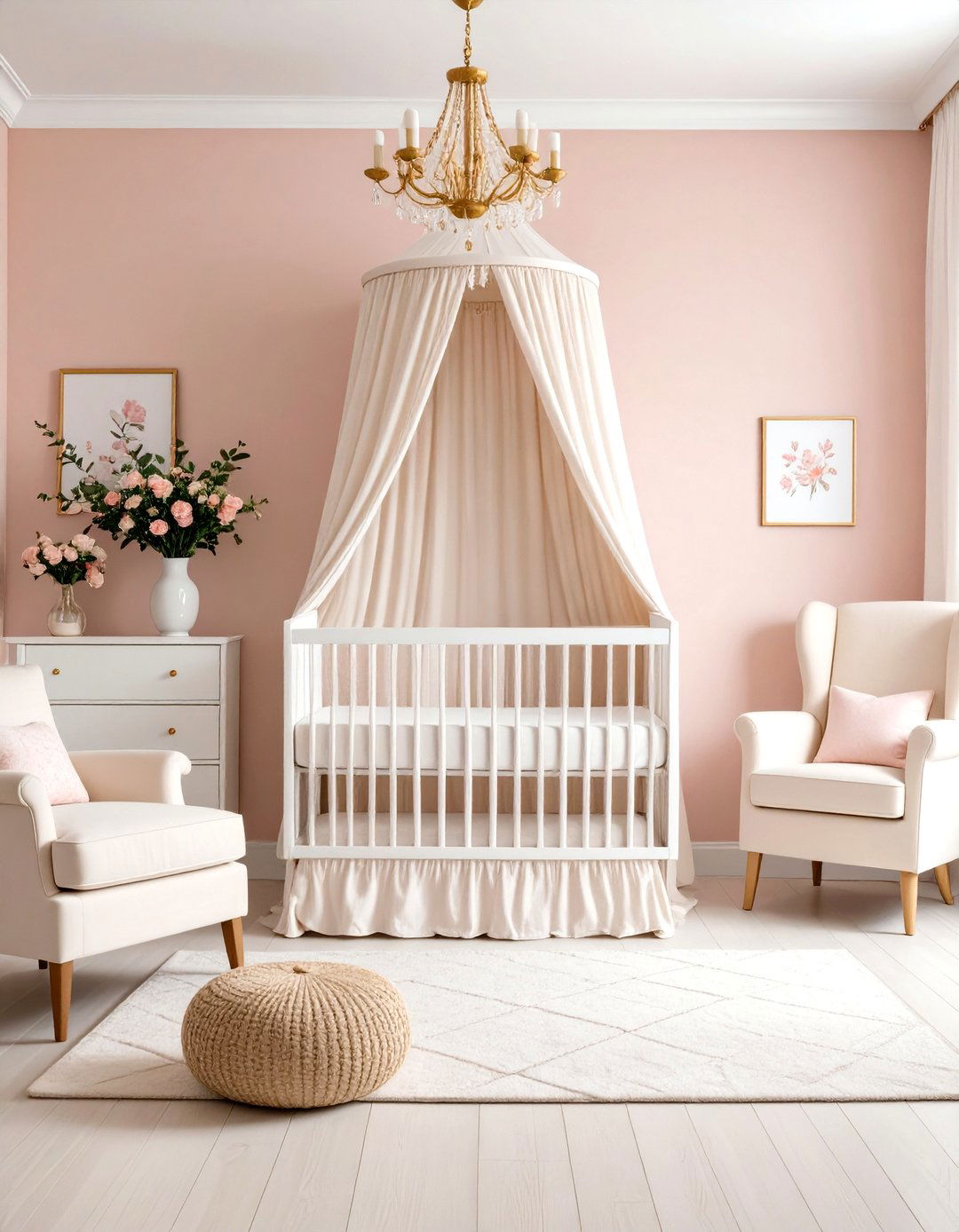 Blush Pink Elegant Romance - 24 Nursery Color Ideas