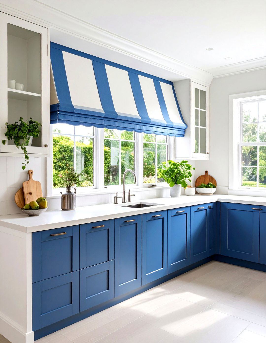 Board Mounted Kitchen Valance with Architectural Presence - 24 Kitchen Valance Ideas
