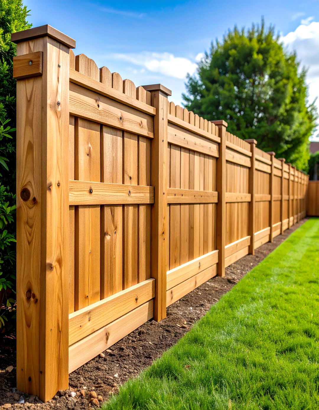 Board On Board Corner Privacy Fence - 24 Corner Fence Ideas