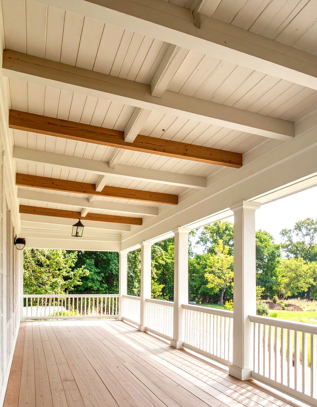 Board and Batten Ceiling Treatment - 24 Porch Ceiling Ideas