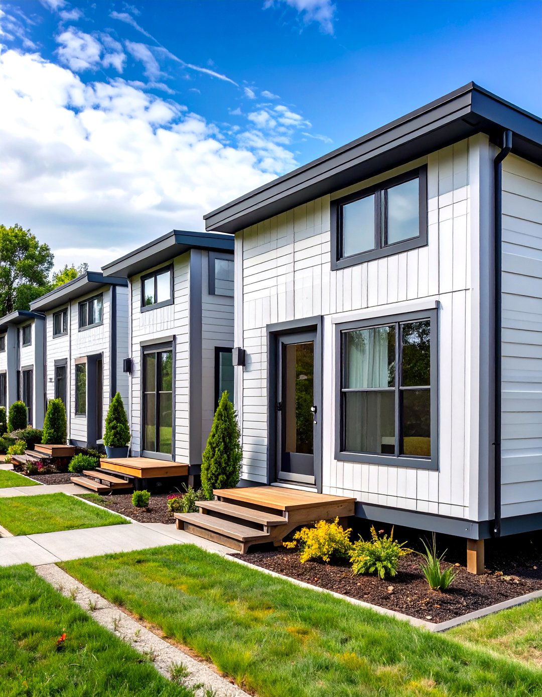Board and Batten Vertical Design - 24 Mobile Home Siding Design Ideas