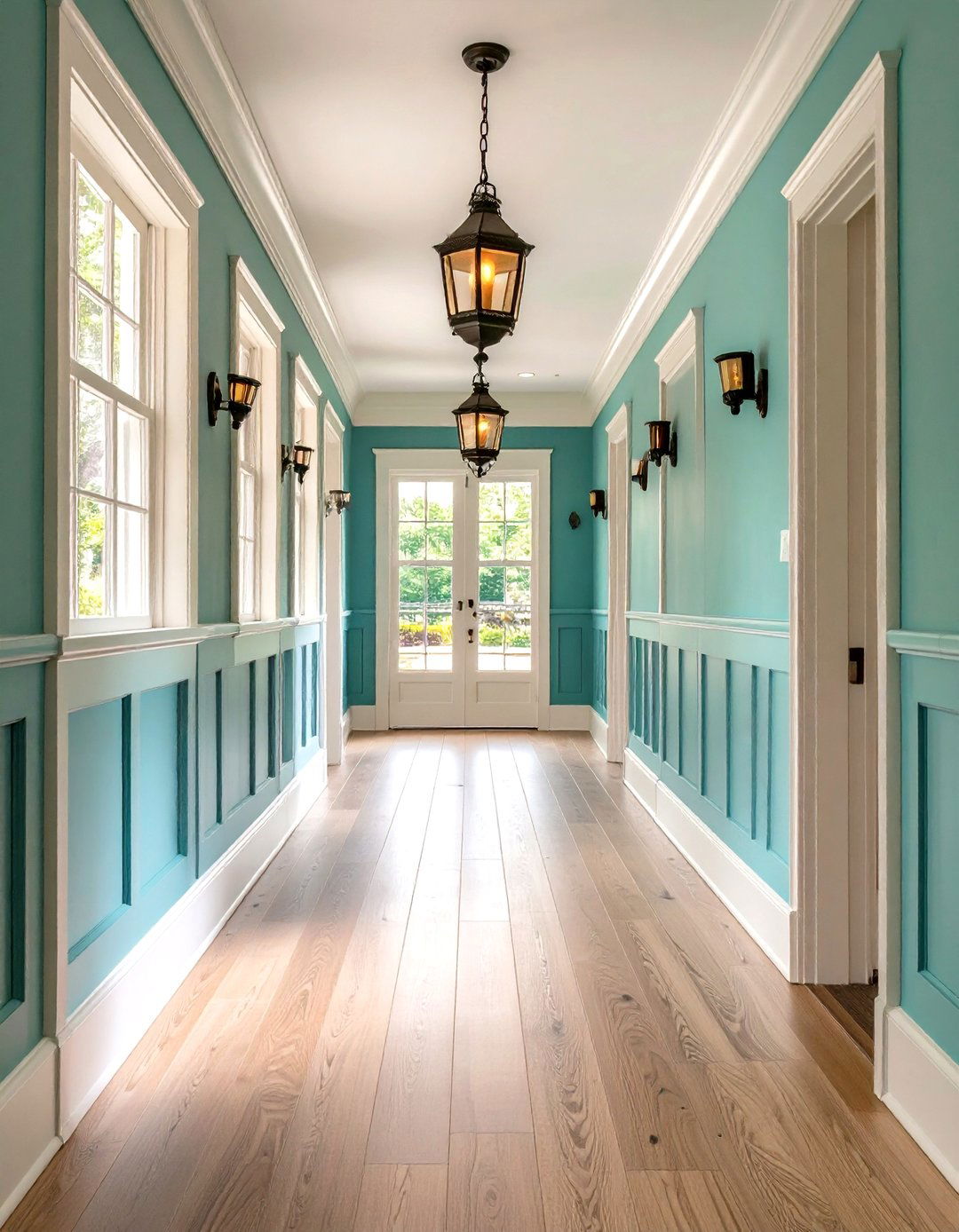 Board and Batten Wall Treatment - 24 Hallway Decor Ideas