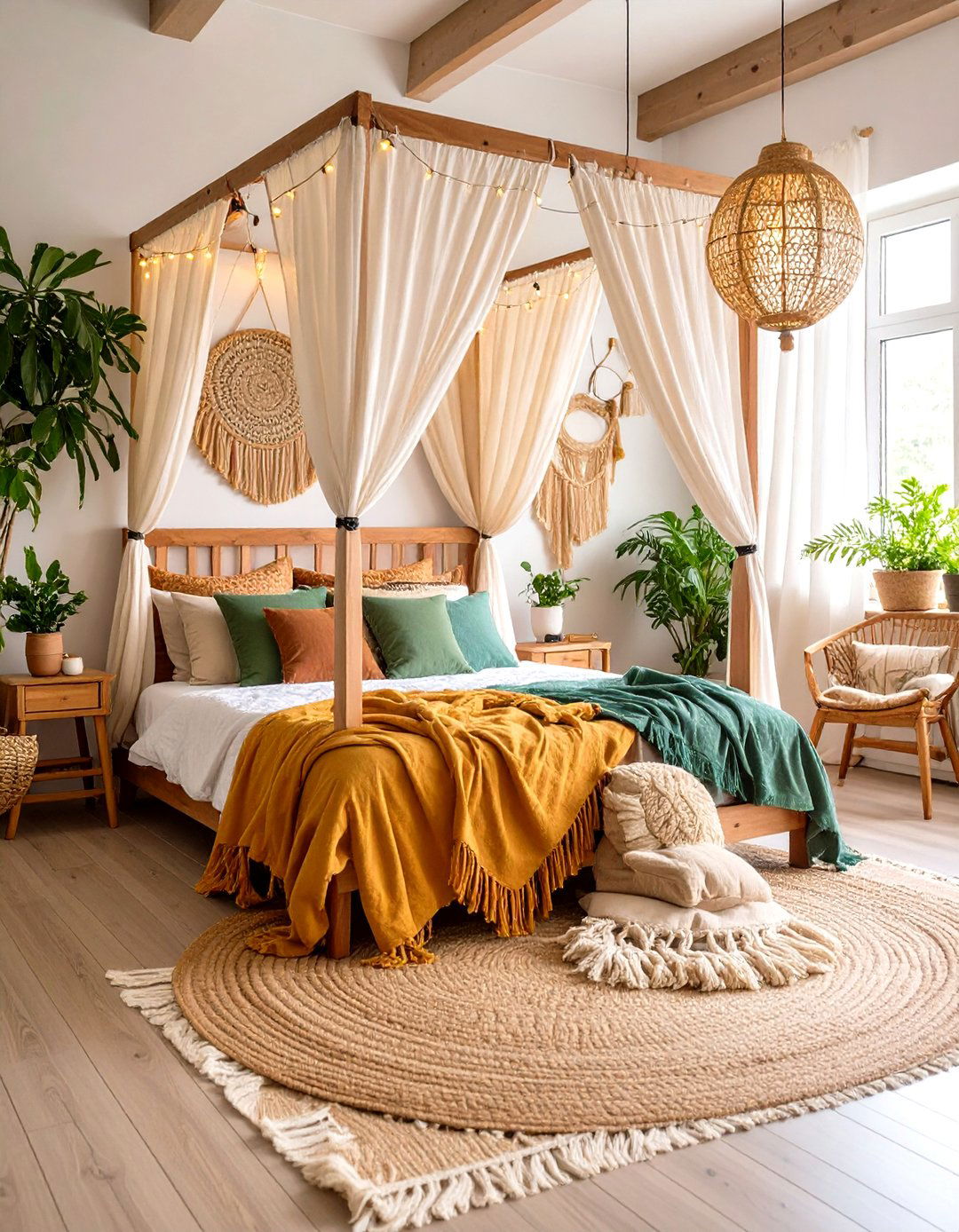 Bohemian Bedroom Canopy Dreams - 24 Bohemian Interior Design Ideas