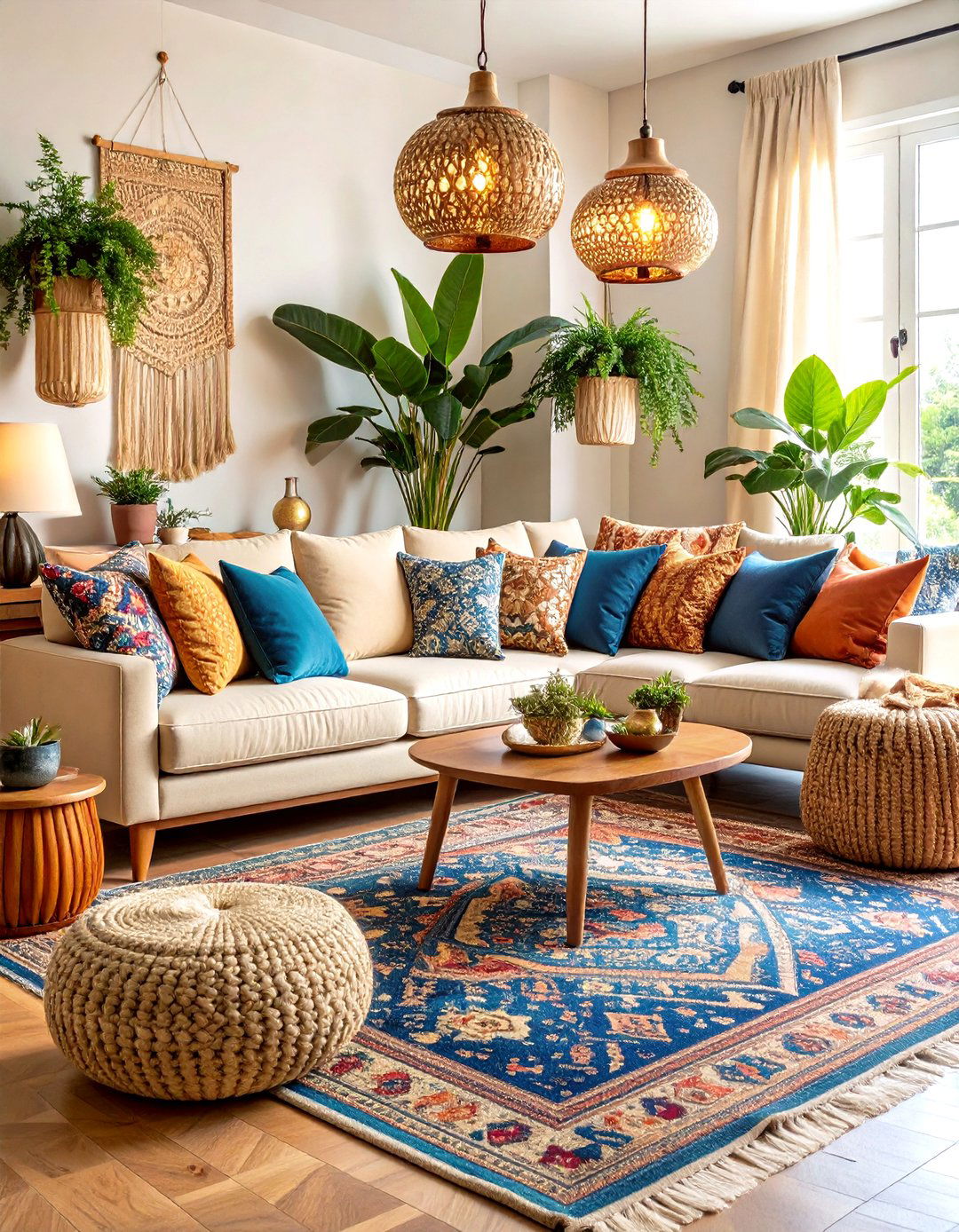 Bohemian Beige Couch Living Room - 24 Beige Couch Living Room Ideas