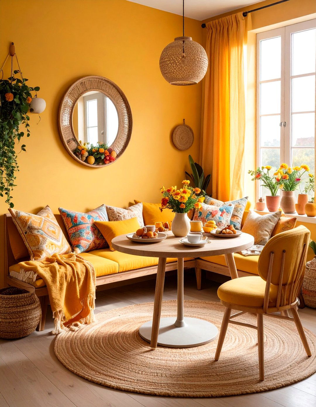 Bohemian Breakfast Nooks - 24 Bohemian Maximalist Decor Ideas