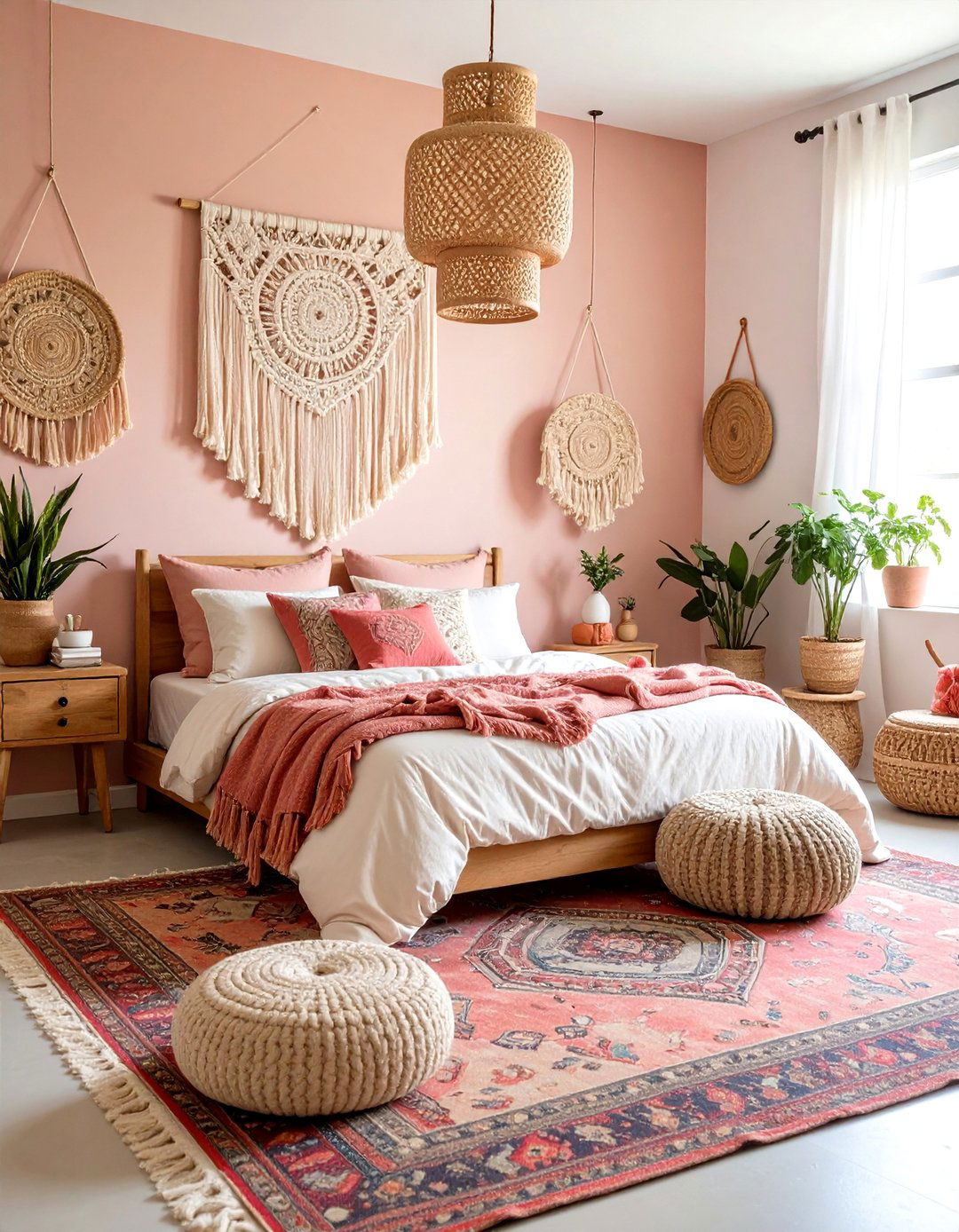 Bohemian Chic Blush Pink Design - 24 Blush Pink Bedroom Ideas