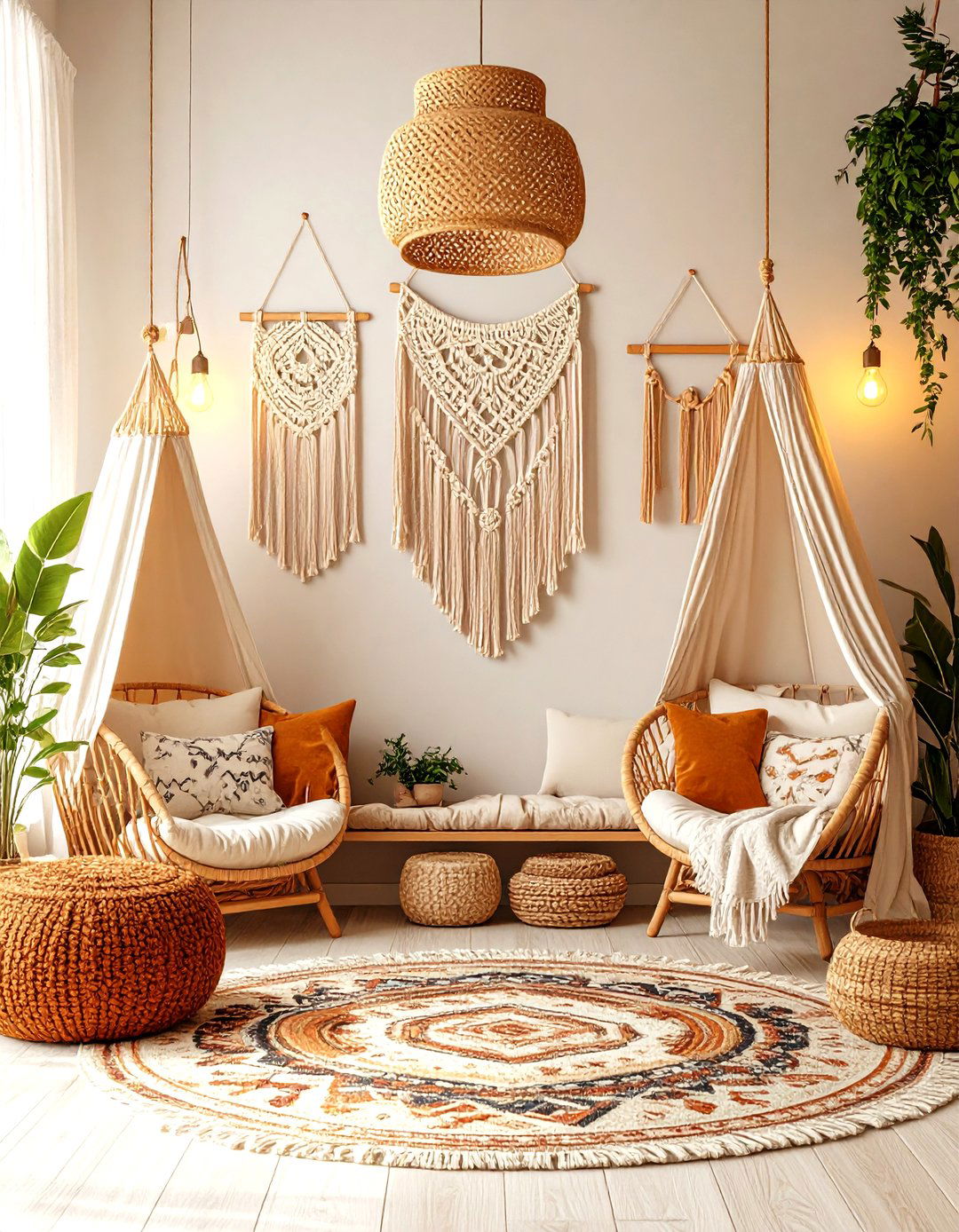 Bohemian Cozy Corner - 24 Small Nursery Ideas