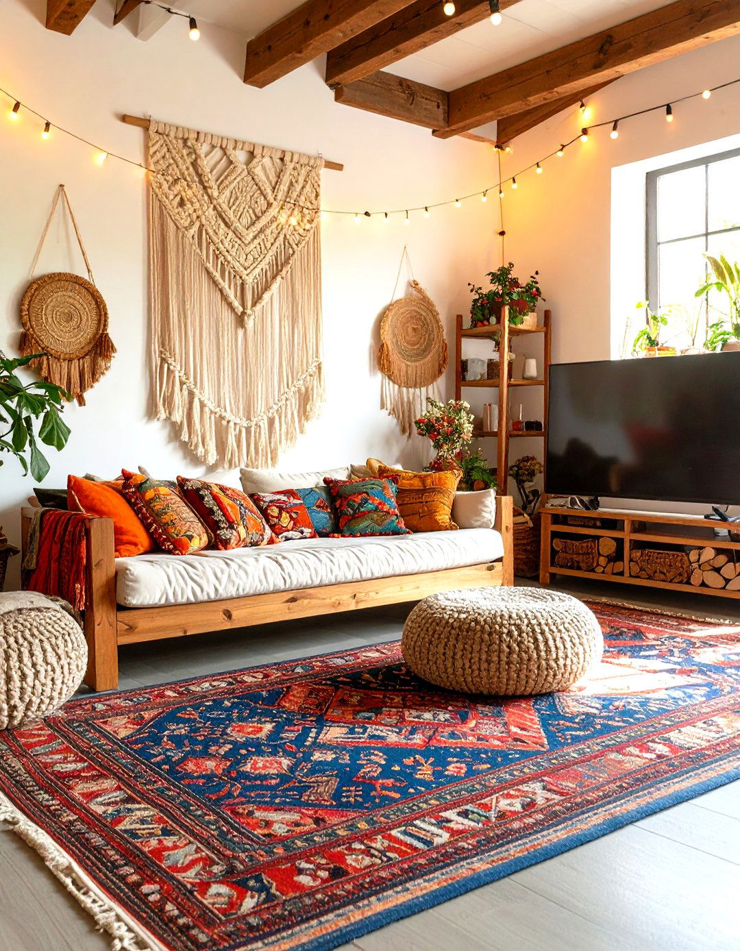 Bohemian Cozy Media Lounge - 24 Small Media Room Ideas