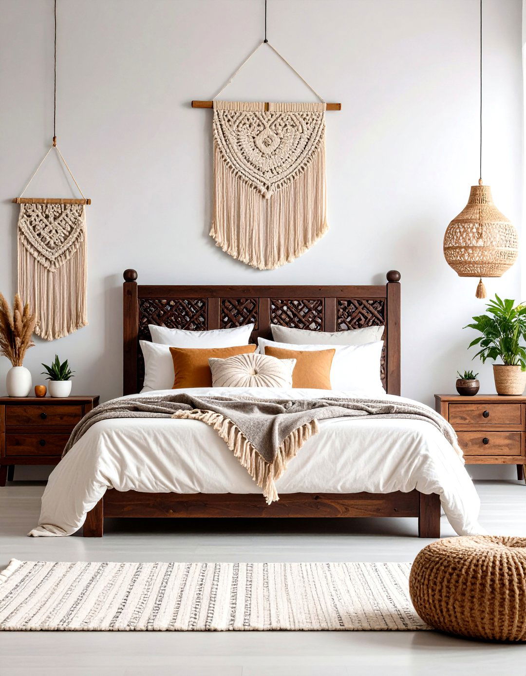 Bohemian Dark Wood Bedroom - 24 Dark Wood Bedroom Ideas