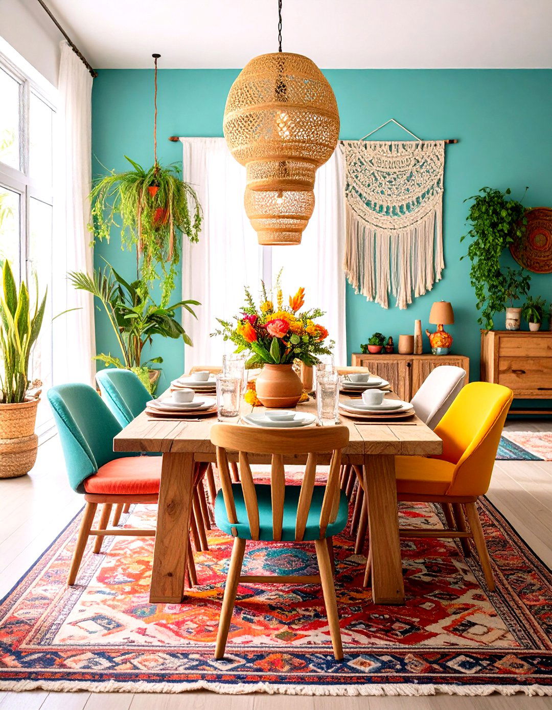 Bohemian Eclectic Dining Room - 24 Dining Room Ideas