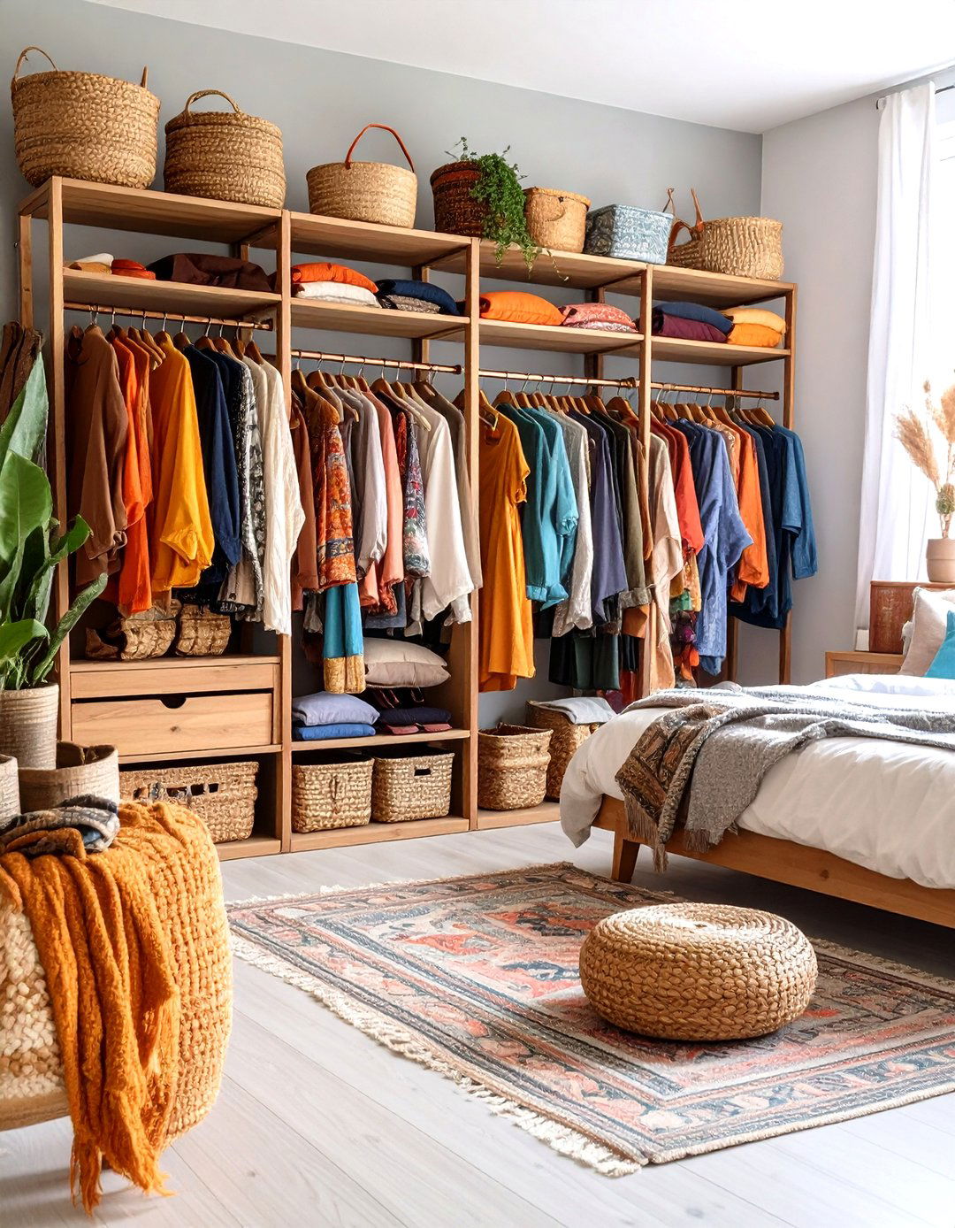 Bohemian Eclectic Display Area - 24 Open Closet Ideas