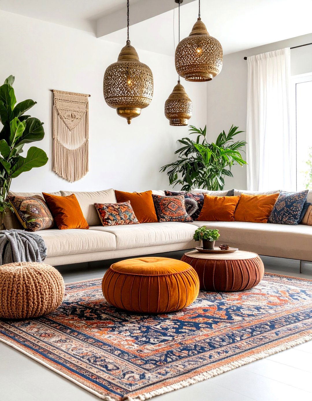 Bohemian Eclectic Living Room Design - 24 Eclectic Interior Design Ideas