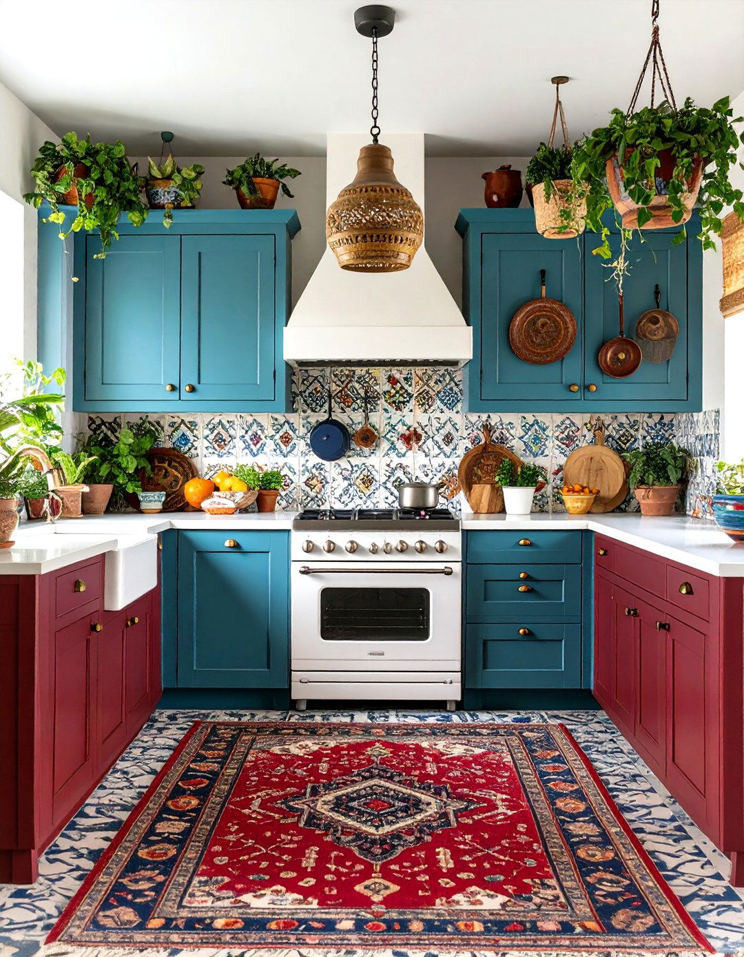 Bohemian Eclectic Mix - 24 Kitchen With White Appliances Ideas