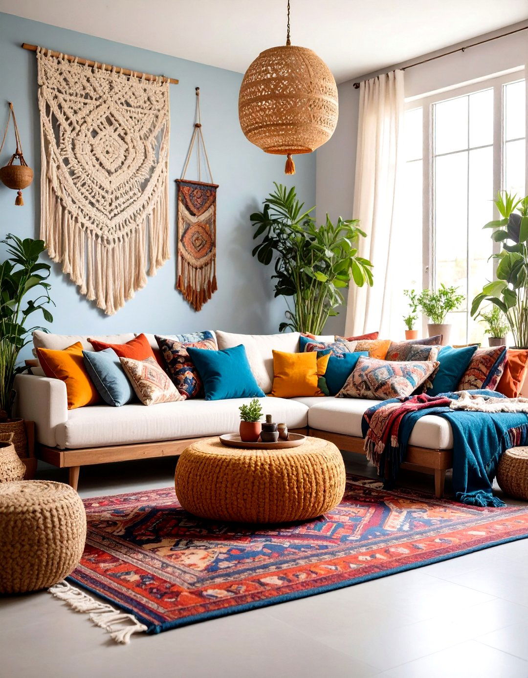 Bohemian Eclectic Parlor Room with Layered Textures - 24 Parlor Room Ideas