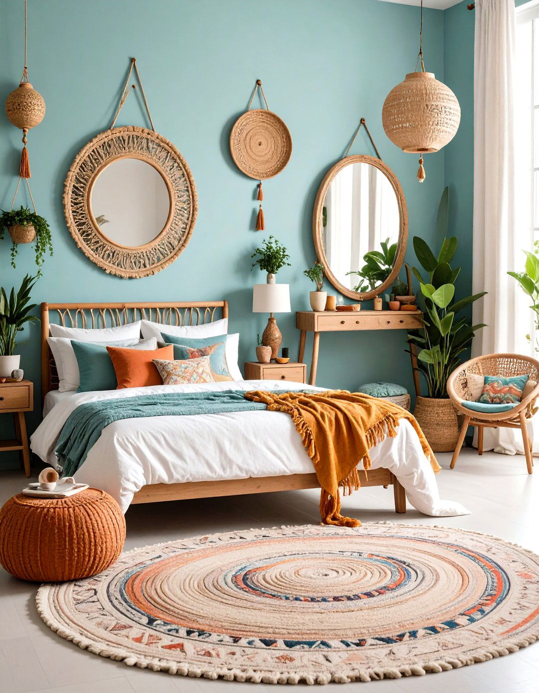 Bohemian Eclectic Vanity Setup - 24 Vanity Room Ideas