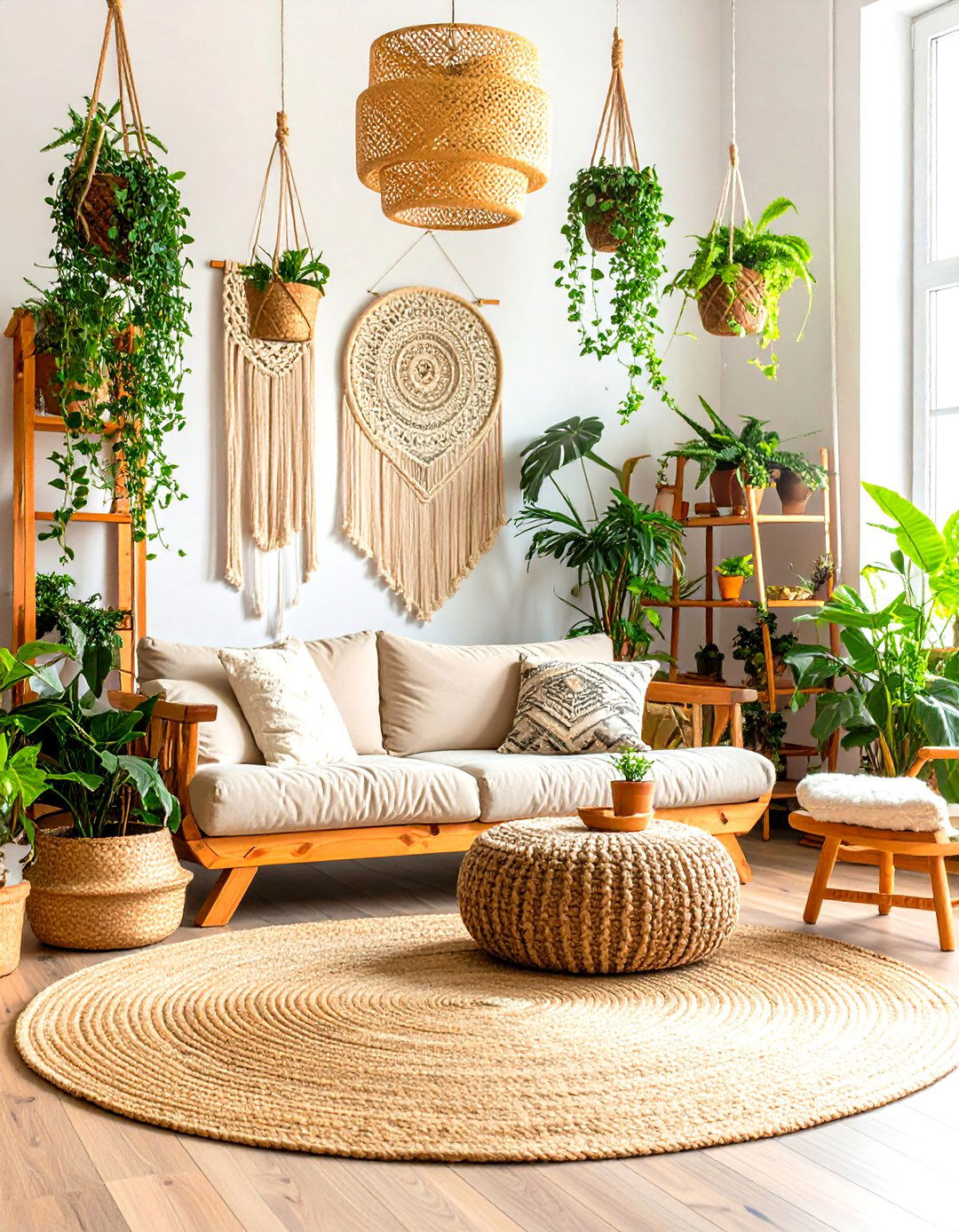 Bohemian Green Witch Oasis - 24 Witchy Living Room Ideas