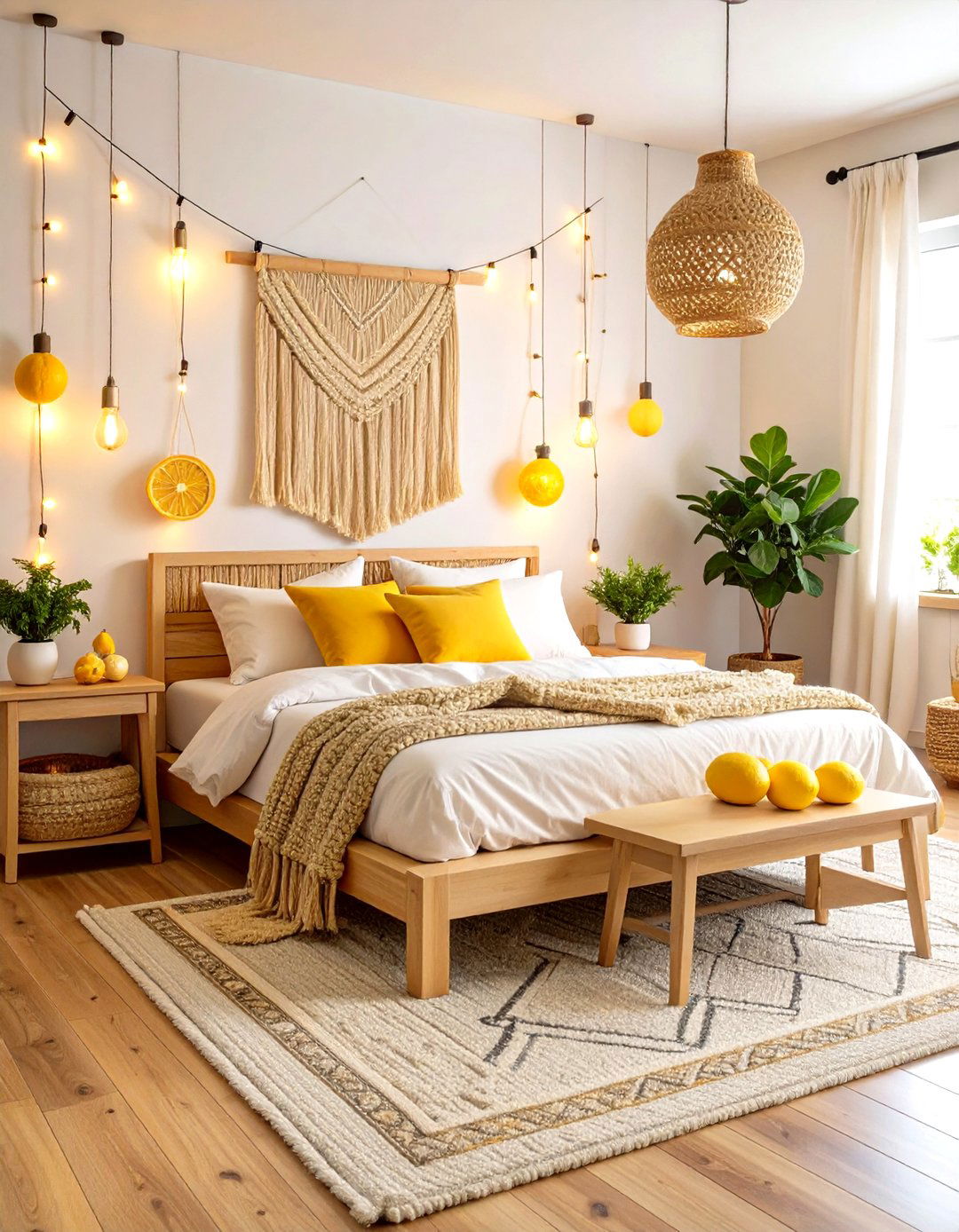 Bohemian Lemon Oasis Retreat - 24 Lemon Bedroom Ideas