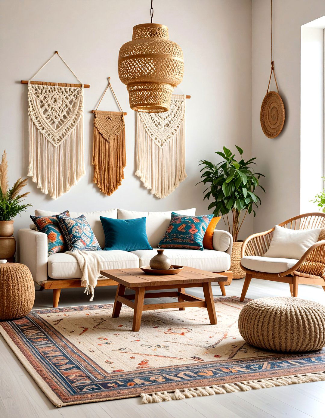 Bohemian Maximalist Egyptian Cotton Living Room - 24 Dulux Egyptian Cotton Living Room Ideas