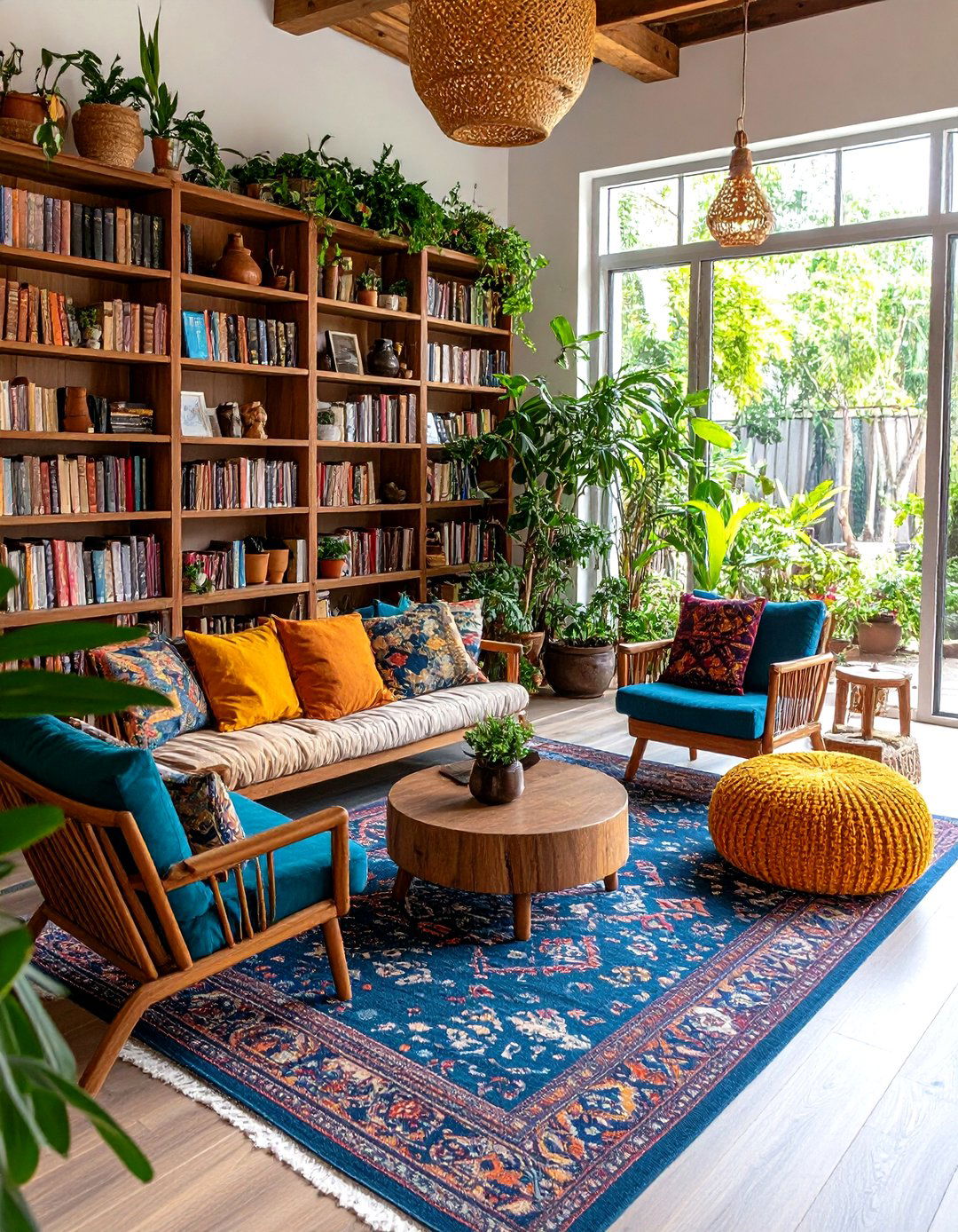Bohemian Meditation Library Retreat - 24 Boho Meditation Room Ideas