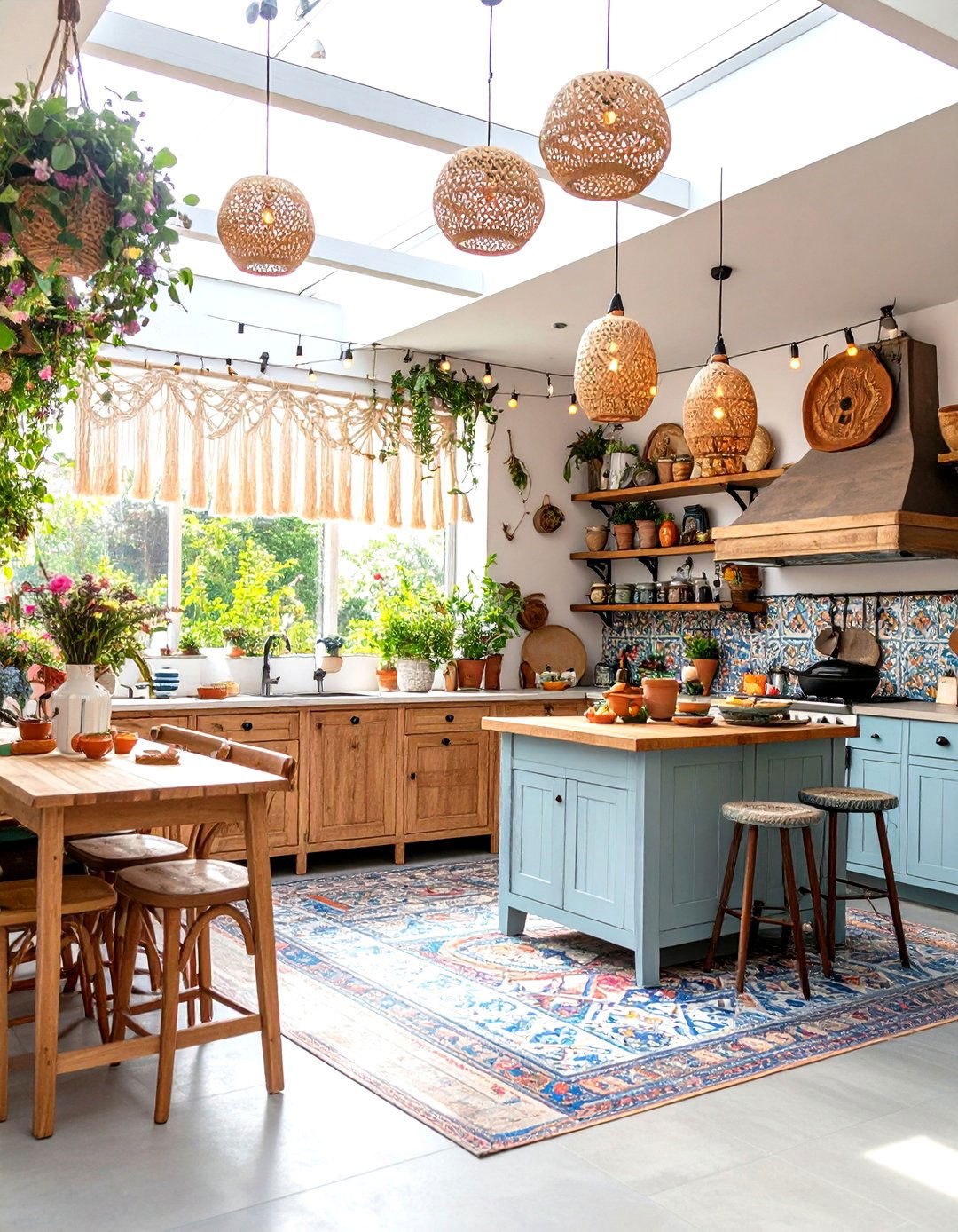 Bohemian Outdoor Kitchen with Global Elements - 24 Luxury Outdoor Kitchen Ideas