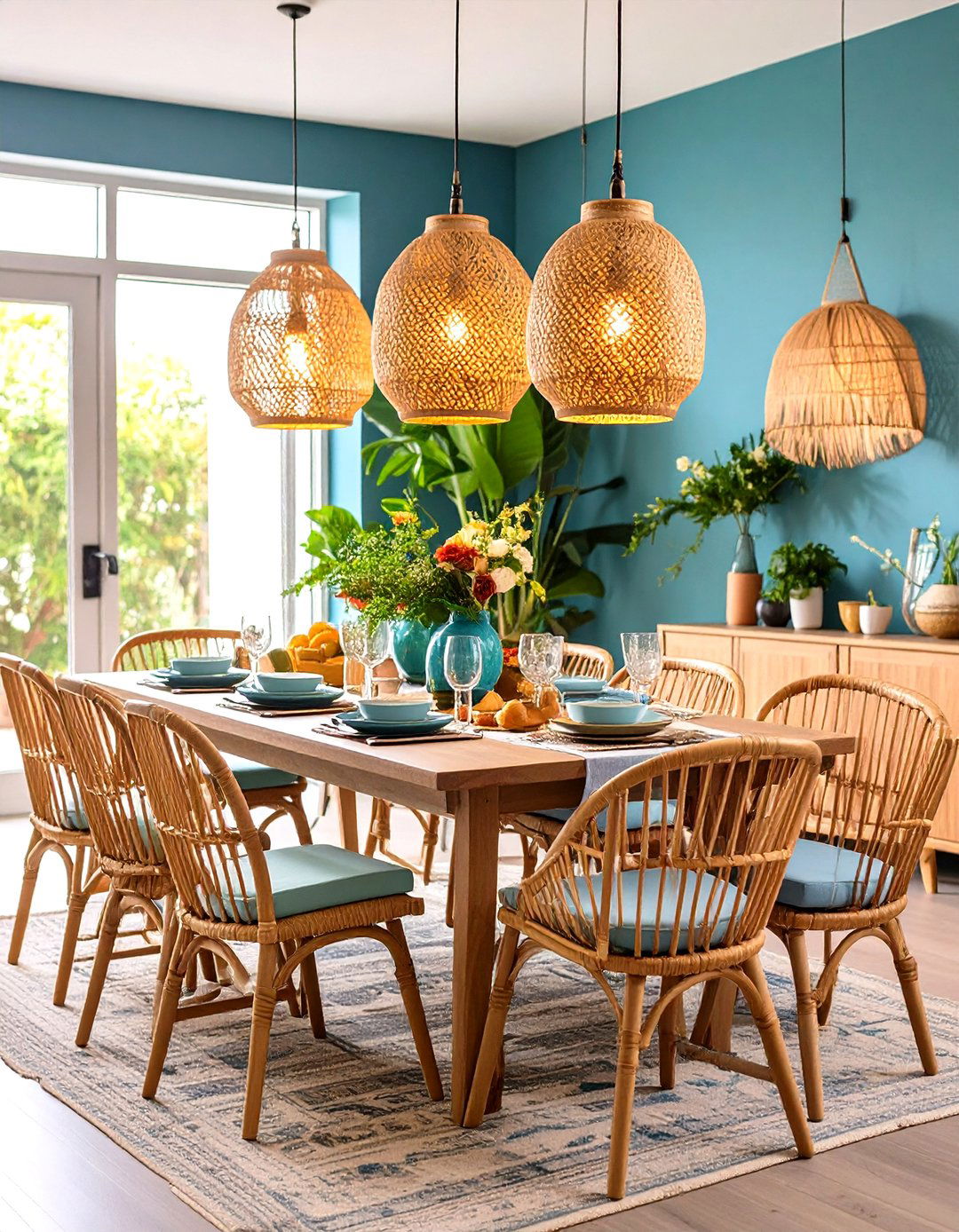 Bohemian Pendant Lighting - 24 Boho Dining Room Ideas