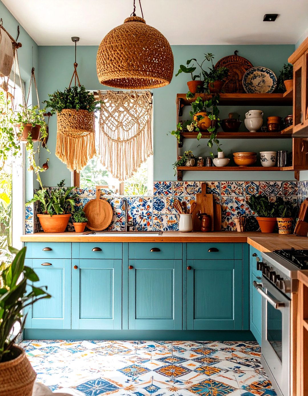 Bohemian Retro Kitchen - 24 Retro Kitchen Ideas
