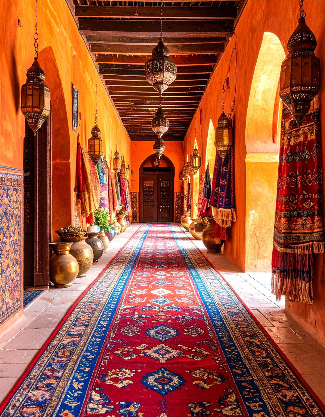 Bohemian Spice Market Inspiration - 24 Boho Hallway Ideas