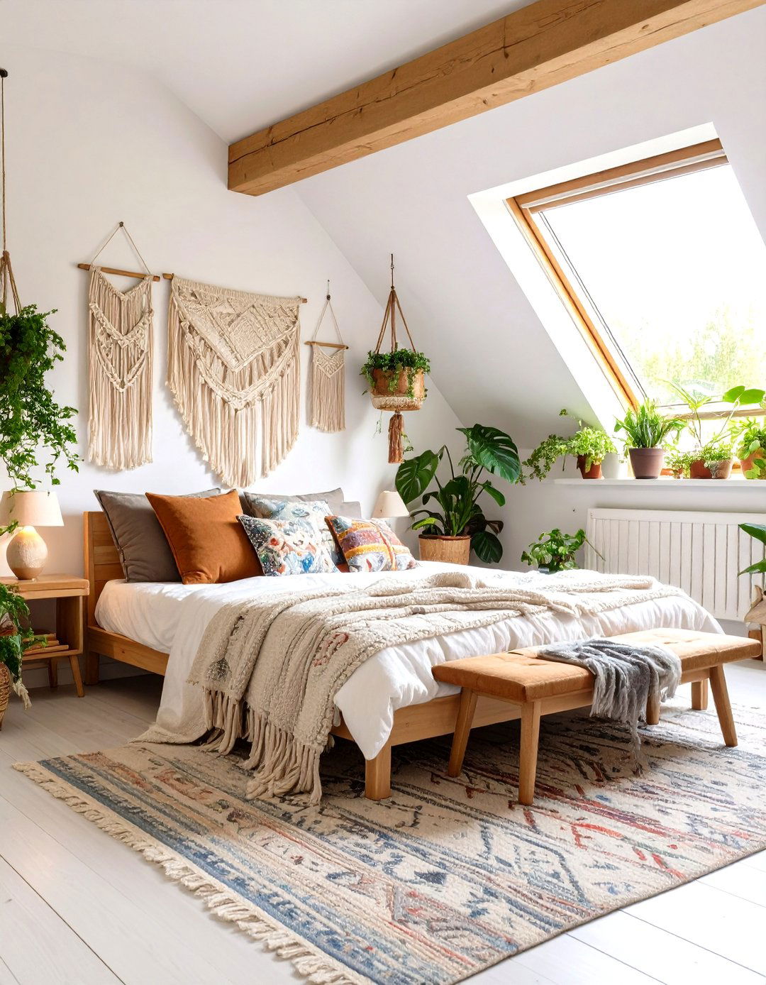 Bohemian Textile Paradise Attic Bedroom - 24 Attic Bedroom Ideas