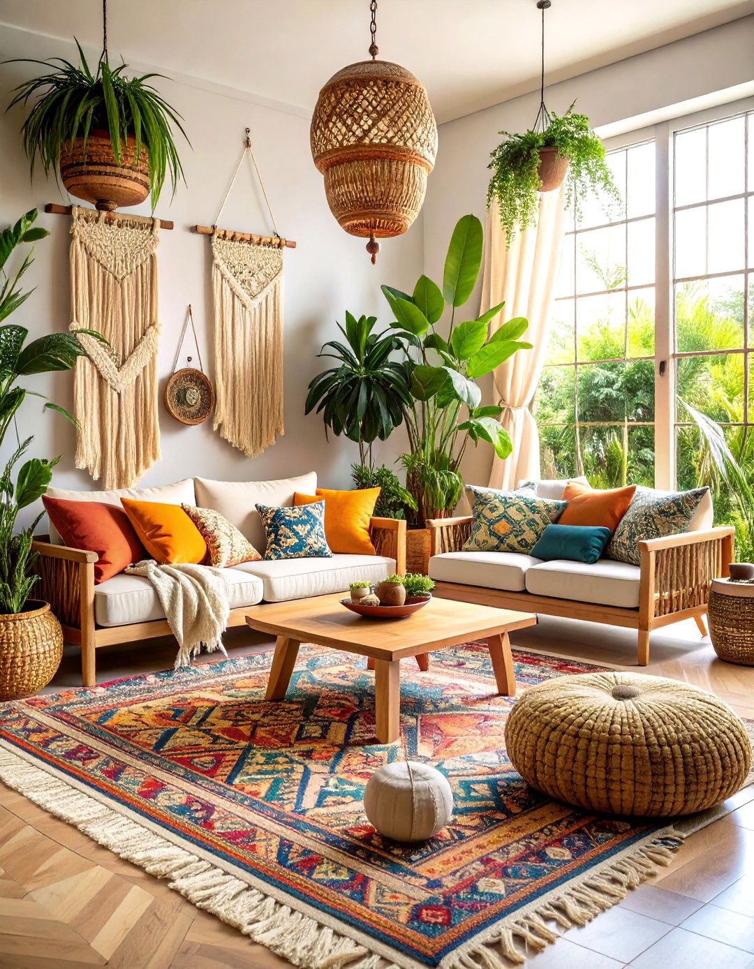 Bohemian Tropical Paradise Design - 24 Tropical Living Room Ideas