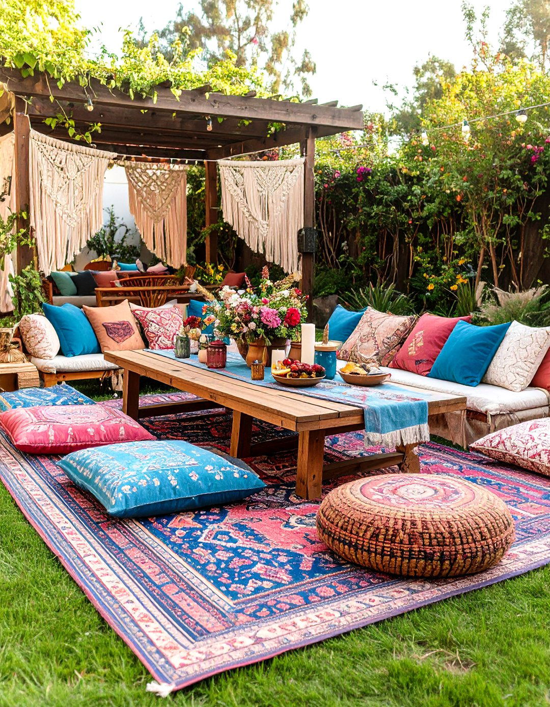 Boho Chic Picnic Artistic Gathering - 24 Backyard Birthday Party Ideas
