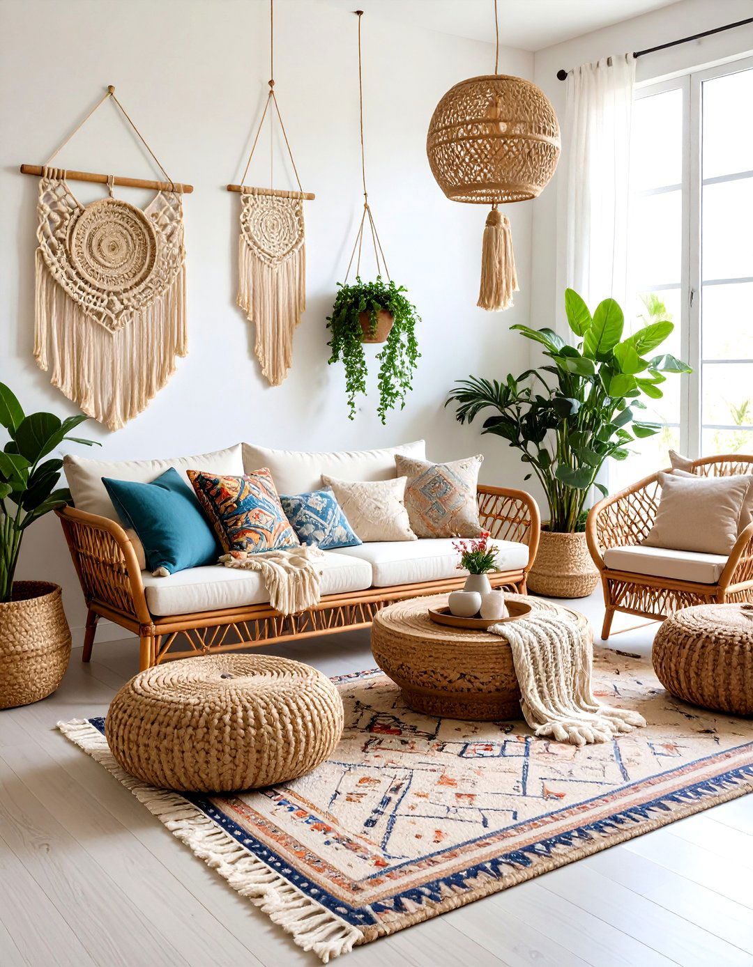 Boho Coastal Living Room Design - 24 Beach House Living Room Ideas