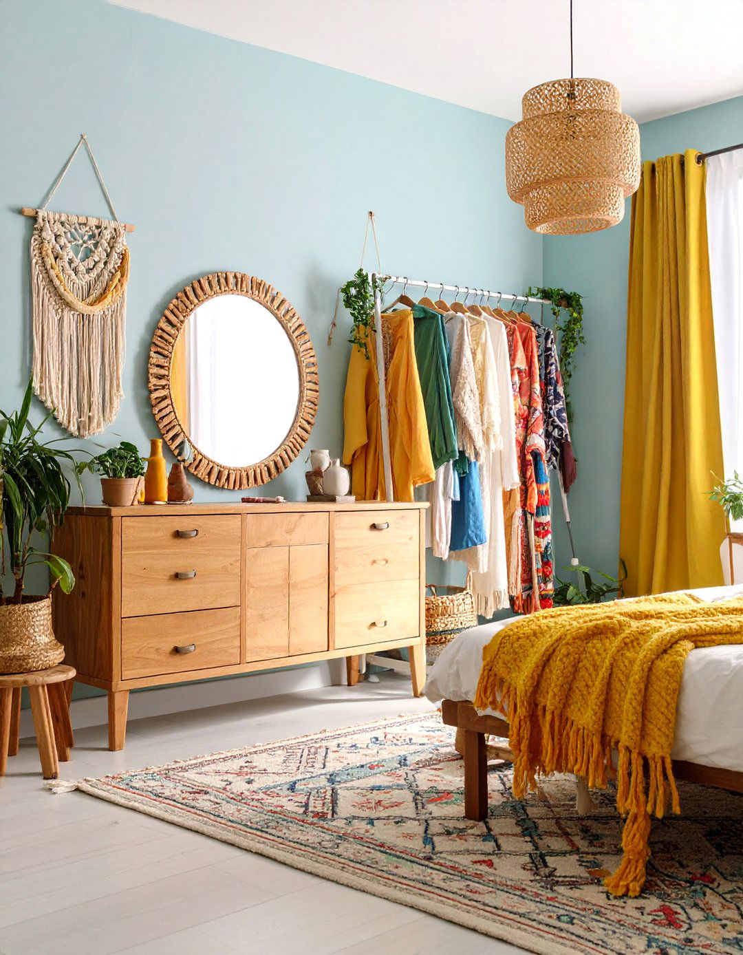 Boho Eclectic Vanity Oasis - 24 Bedroom Vanity Ideas