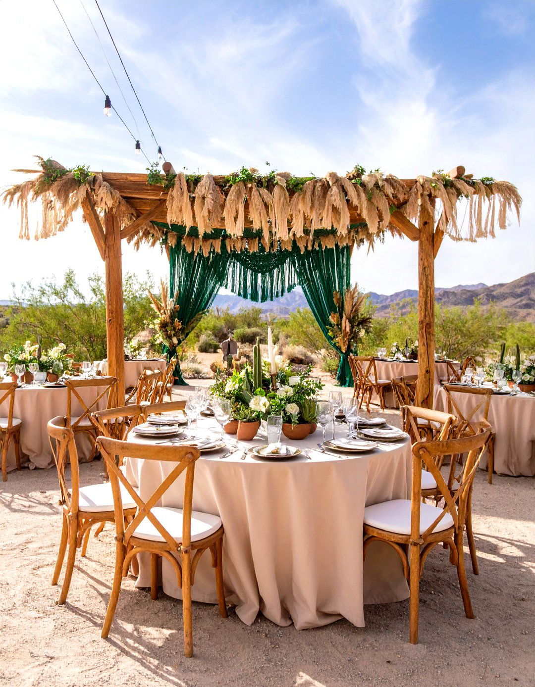 Boho Emerald Desert Wedding - 24 Emerald Green Wedding Ideas