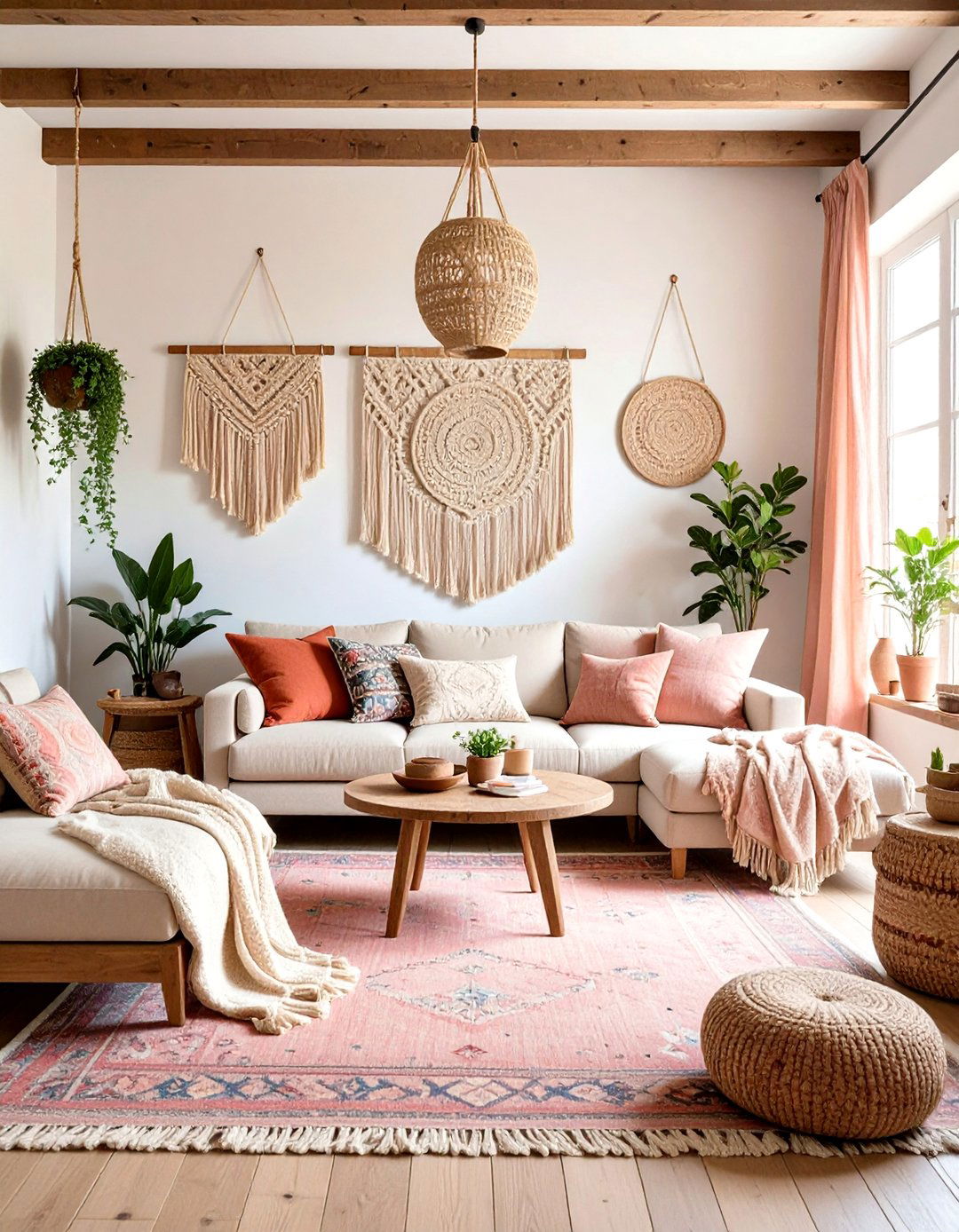Boho Farmhouse Fusion - 24 Aesthetic Living Room Ideas