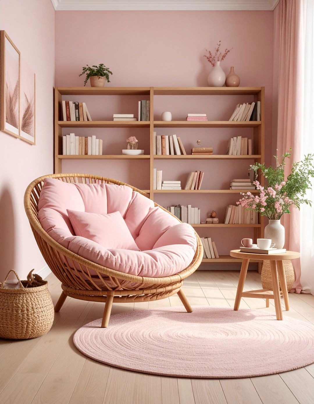 Boho Pink Reading Nook Creation - 24 Pink Boho Bedroom Ideas