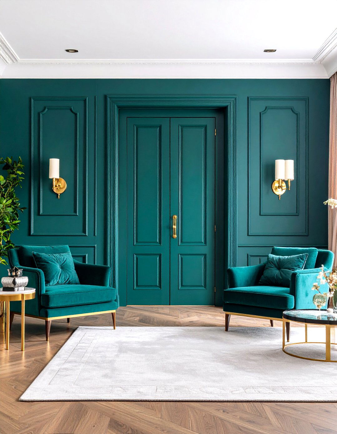 Bold Accent Color Door Painting - 24 Door Painting Ideas