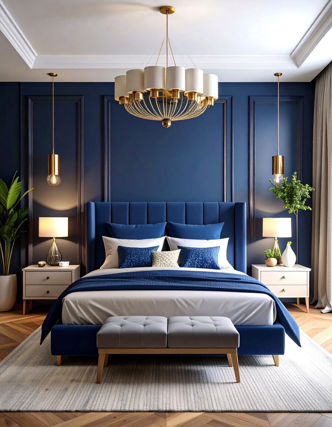 Bold Accent Wall Statement - 24 Master Bedroom Ideas