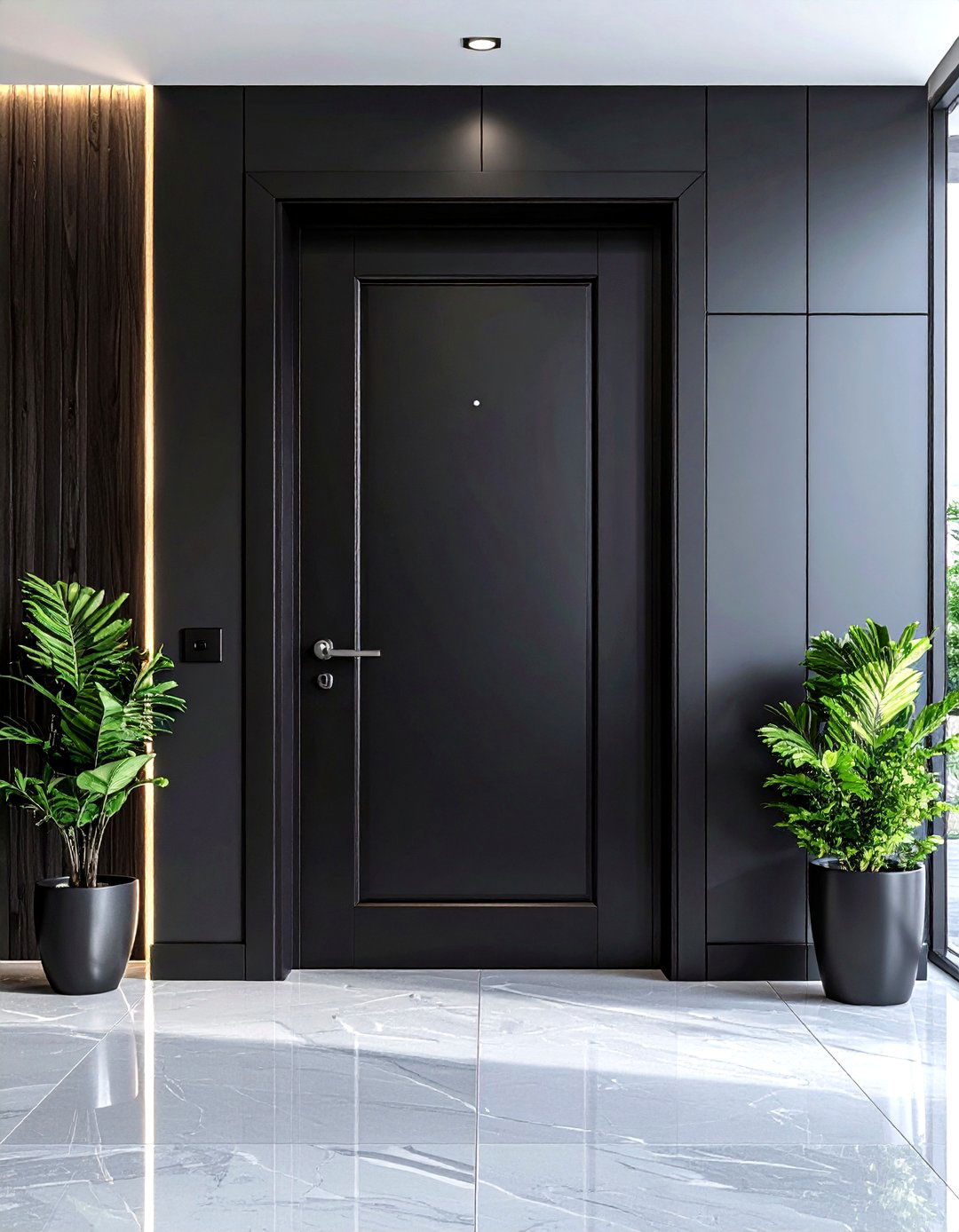 Bold Black Drama - 24 Interior Door Color Ideas