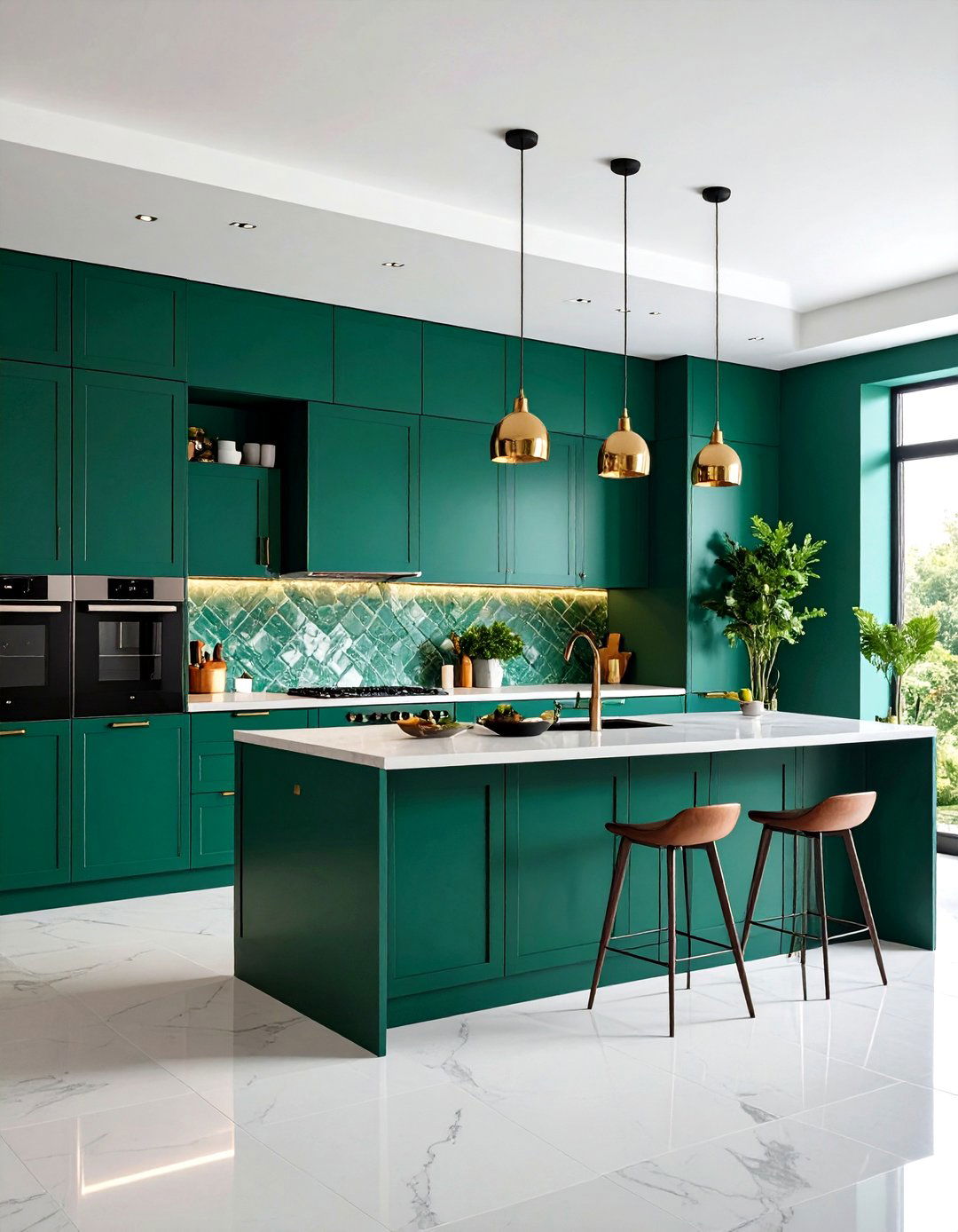 Bold Color Paint Kitchen Accent Wall - 24 Kitchen Accent Wall Ideas