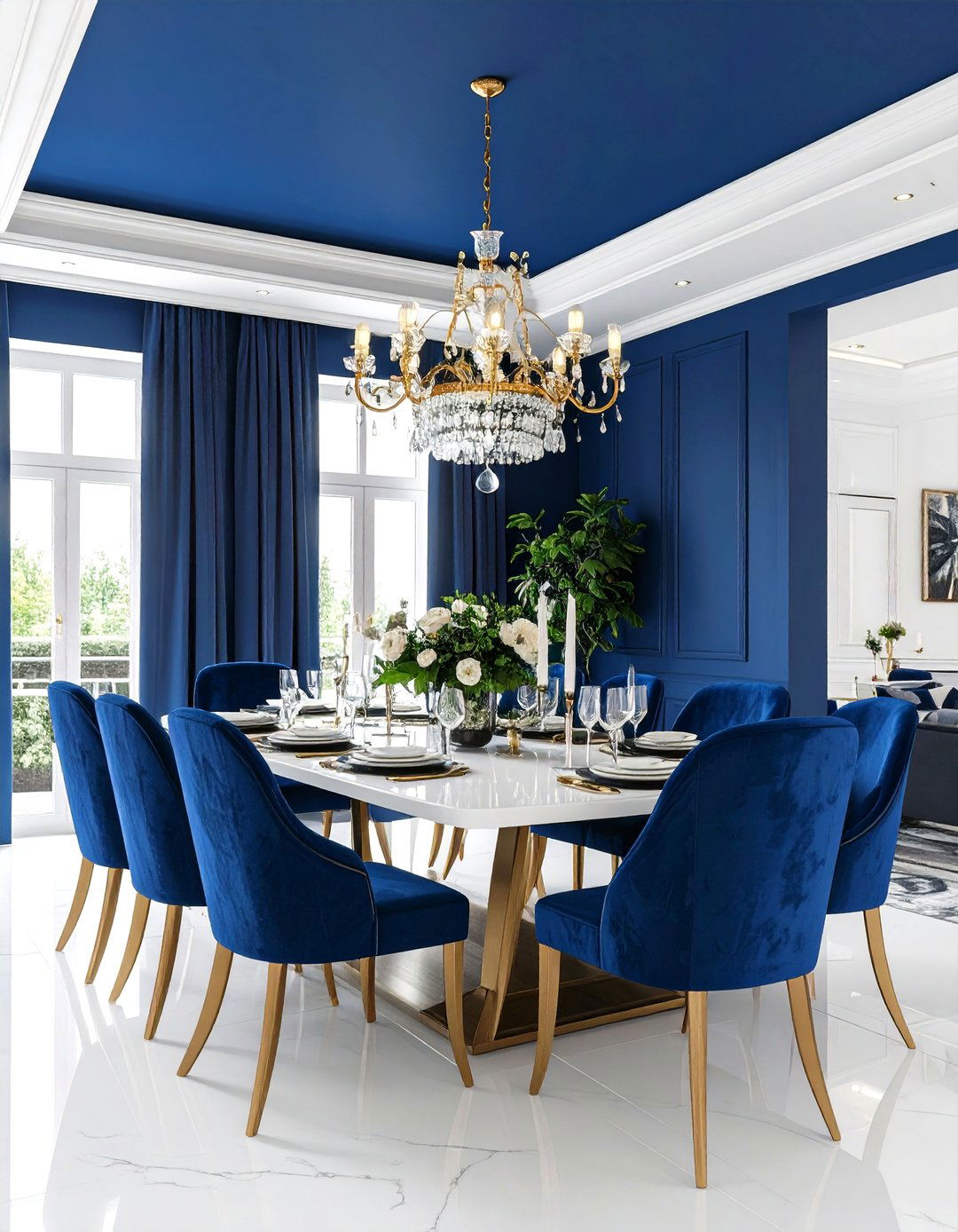 Bold Color Painted Ceiling Statements - 24 Accent Ceiling Ideas