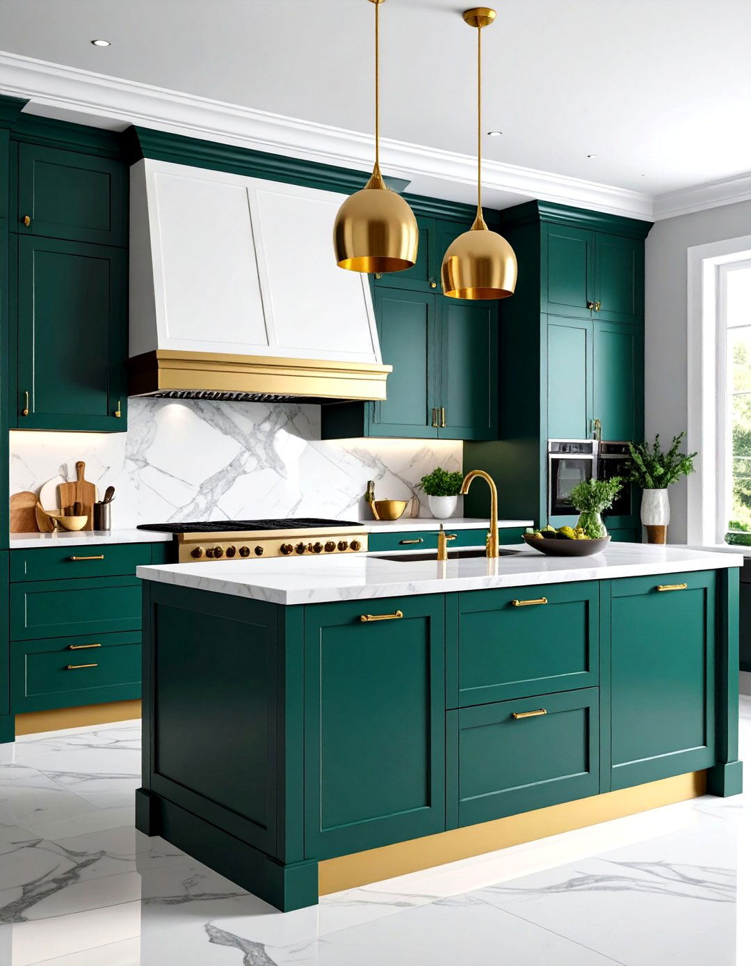 Bold Emerald Green Ranges - 24 Kitchen With Colored Appliances Ideas