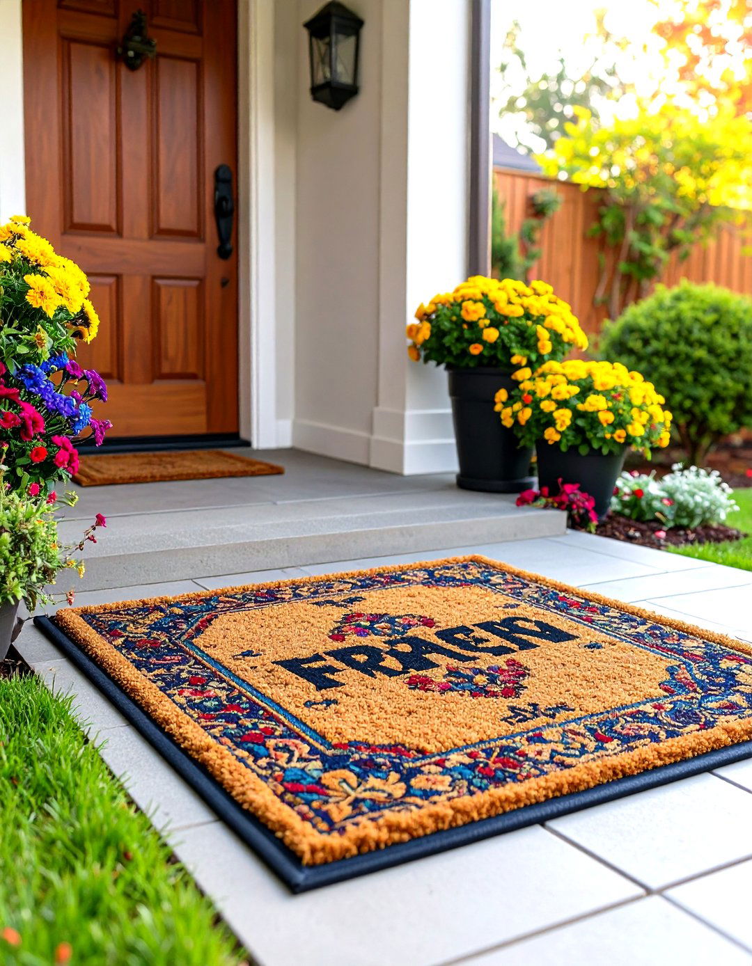 Bold Graphic Messages - 24 Front Door Mat Ideas