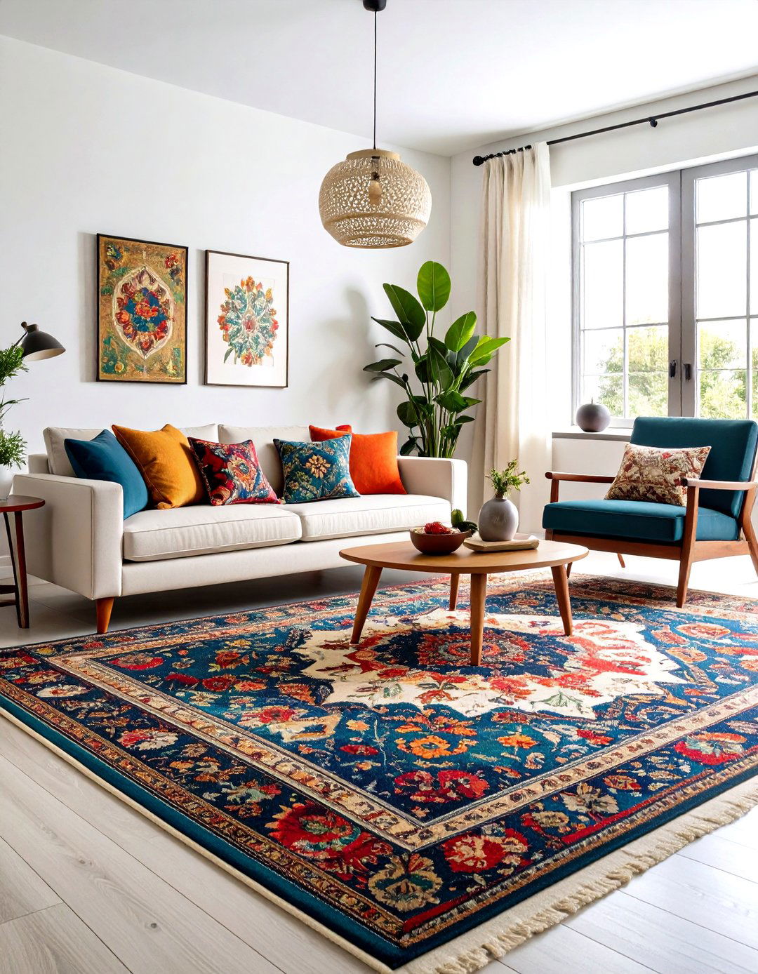 Bold Maximalist Living Room Carpet Patterns - 24 Living Room Carpet Ideas