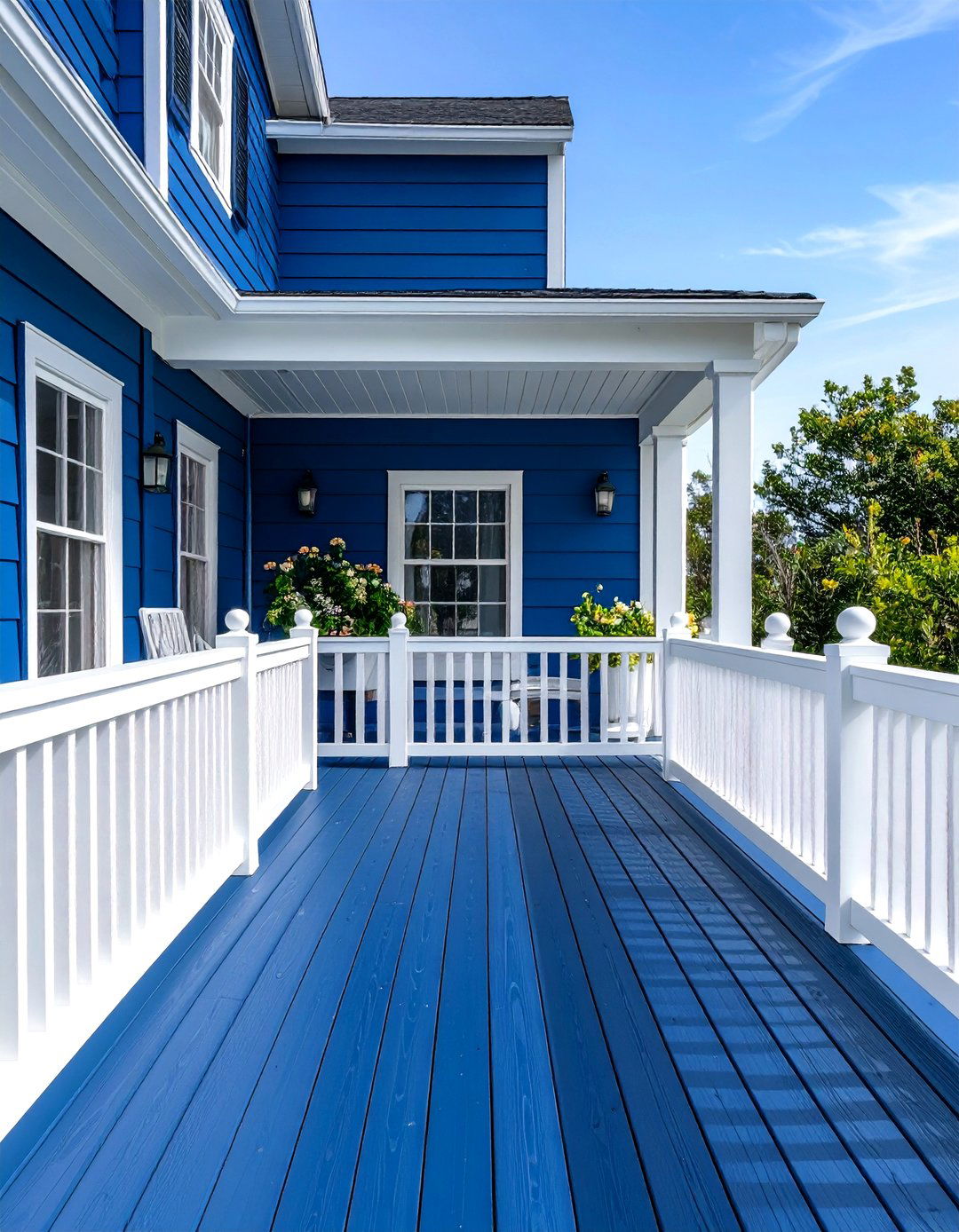 Bold Navy Blue Expression - 24 Deck Color Ideas
