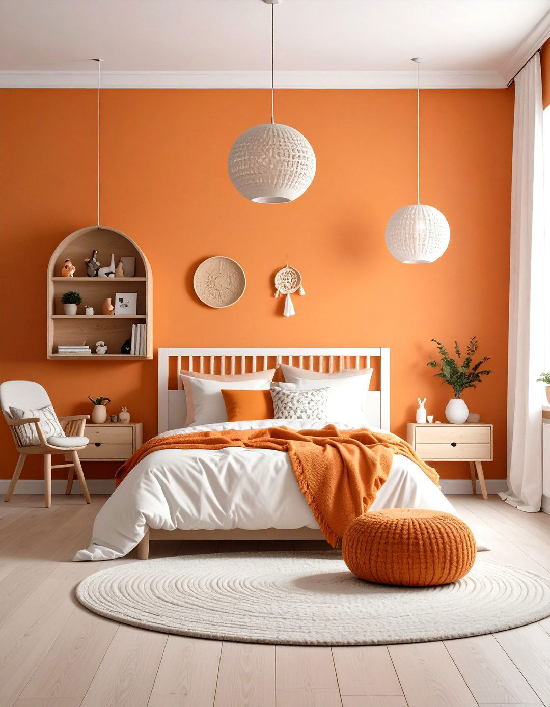 Bold Orange Creativity Boost - 24 Kids Room Paint Ideas